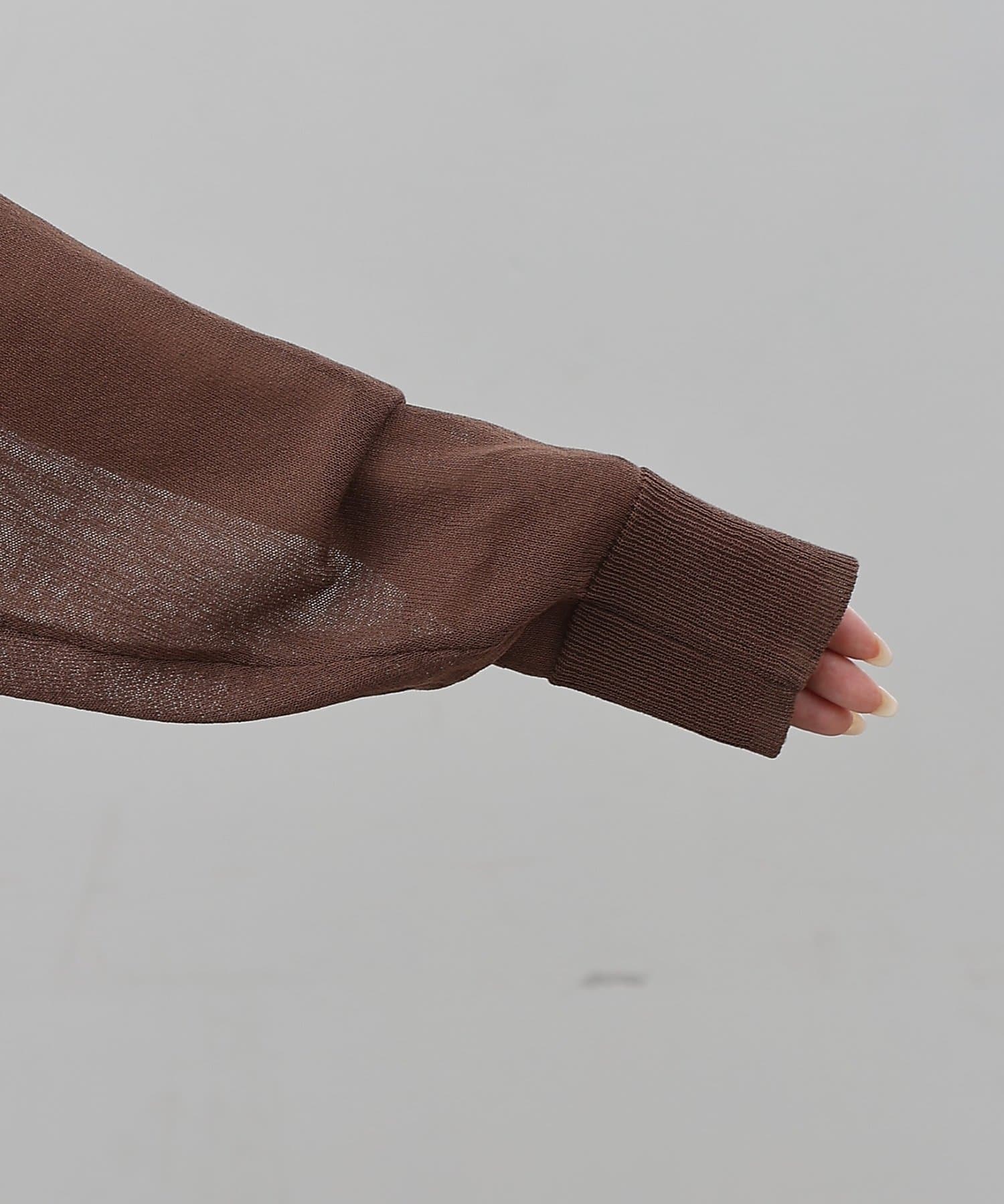 COLONY 2139(コロニー トゥーワンスリーナイン) シアーVネックカーディガン