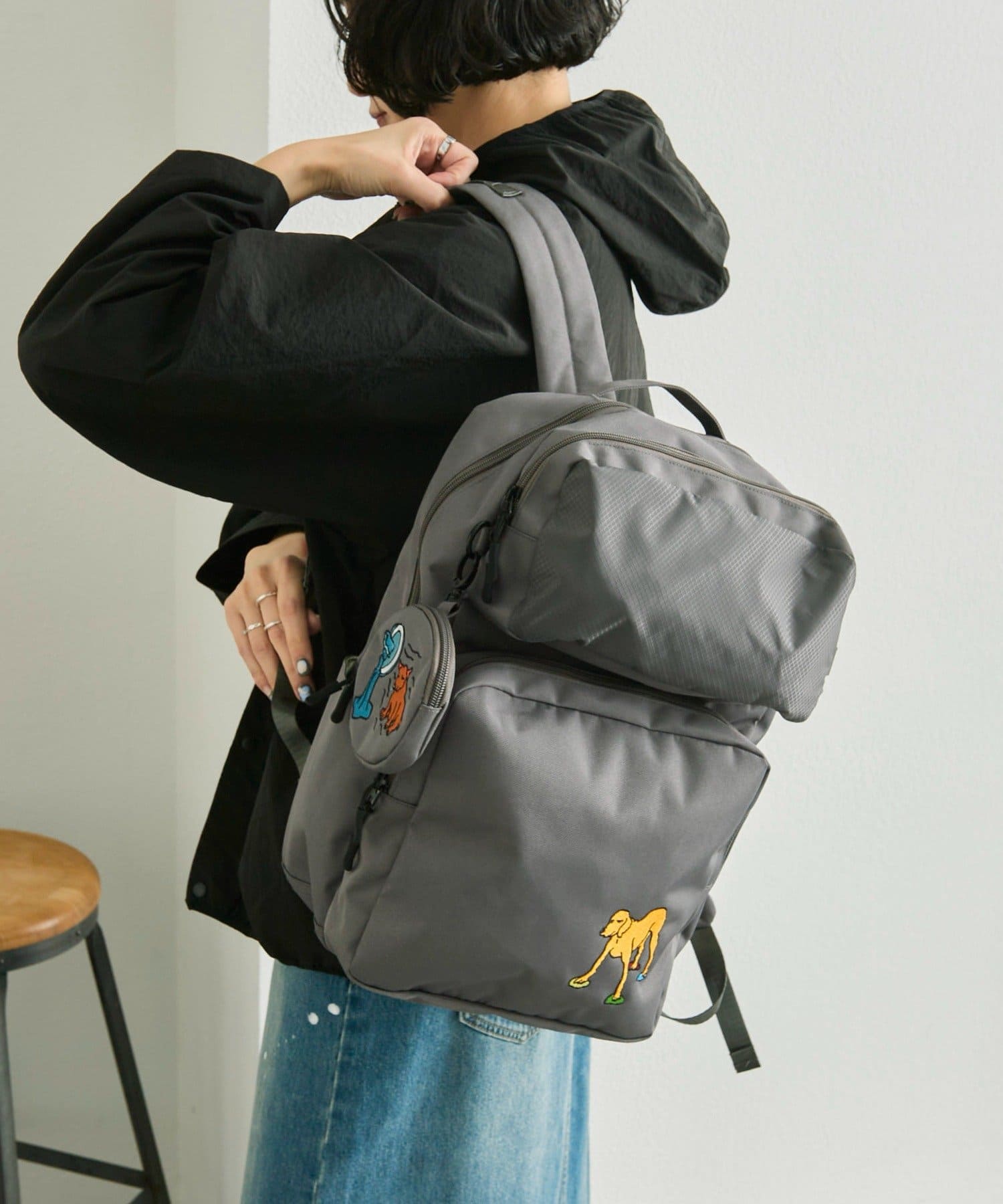 ear PAPILLONNER(イア パピヨネ) 【KEN NAKAYAMA×ear】コラボリュック/バックパック《A4サイズ対応/キャリーオンタイプ》