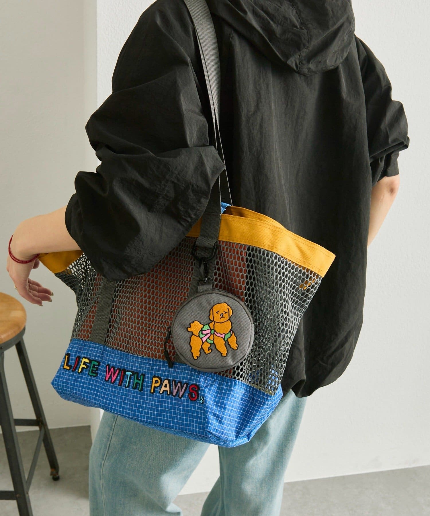 ear PAPILLONNER(イア パピヨネ) 【KEN NAKAYAMA×ear】コラボメッシュトートバッグ