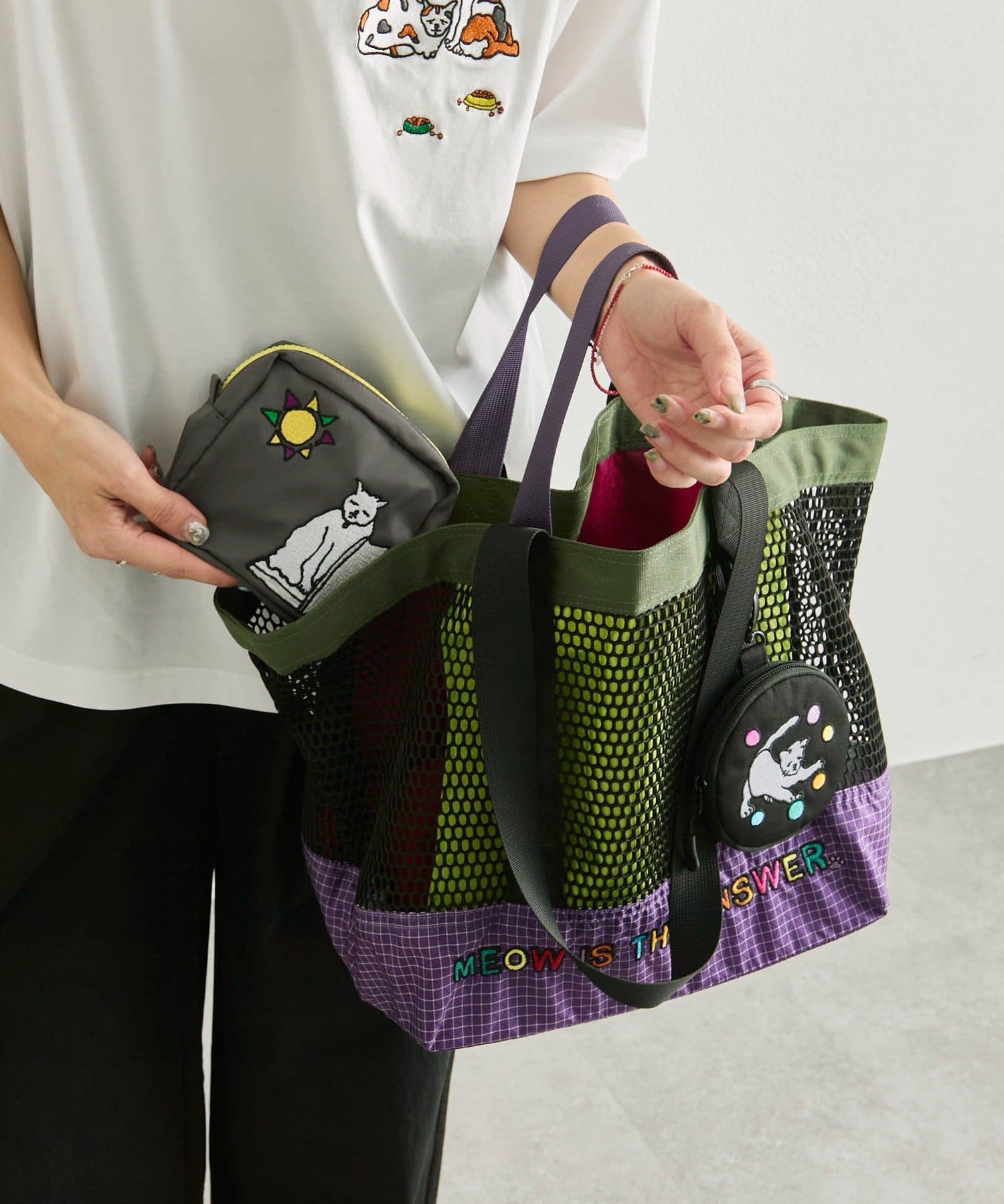 ear PAPILLONNER(イア パピヨネ) 【KEN NAKAYAMA×ear】コラボメッシュトートバッグ