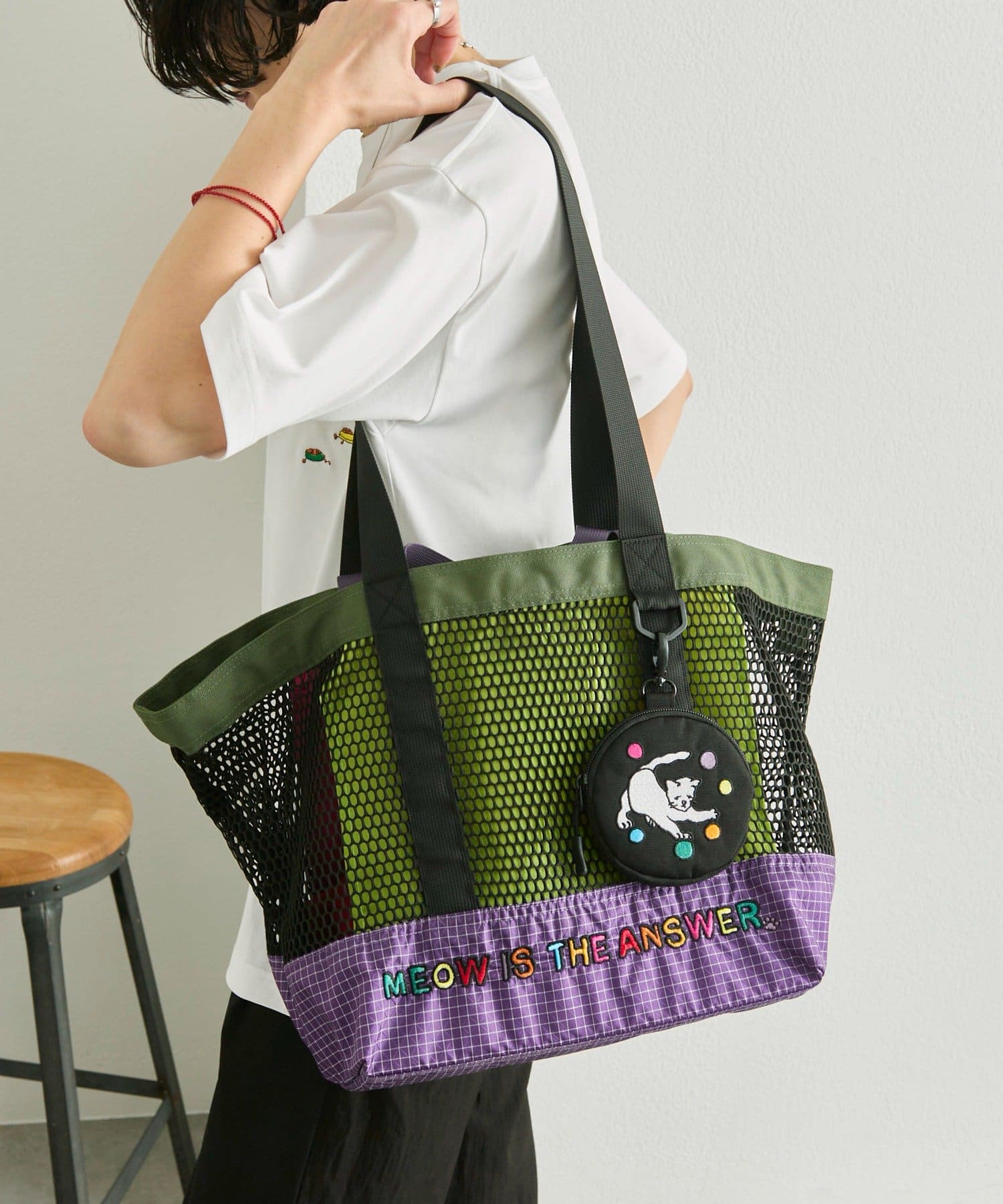 ear PAPILLONNER(イア パピヨネ) 【KEN NAKAYAMA×ear】コラボメッシュトートバッグ