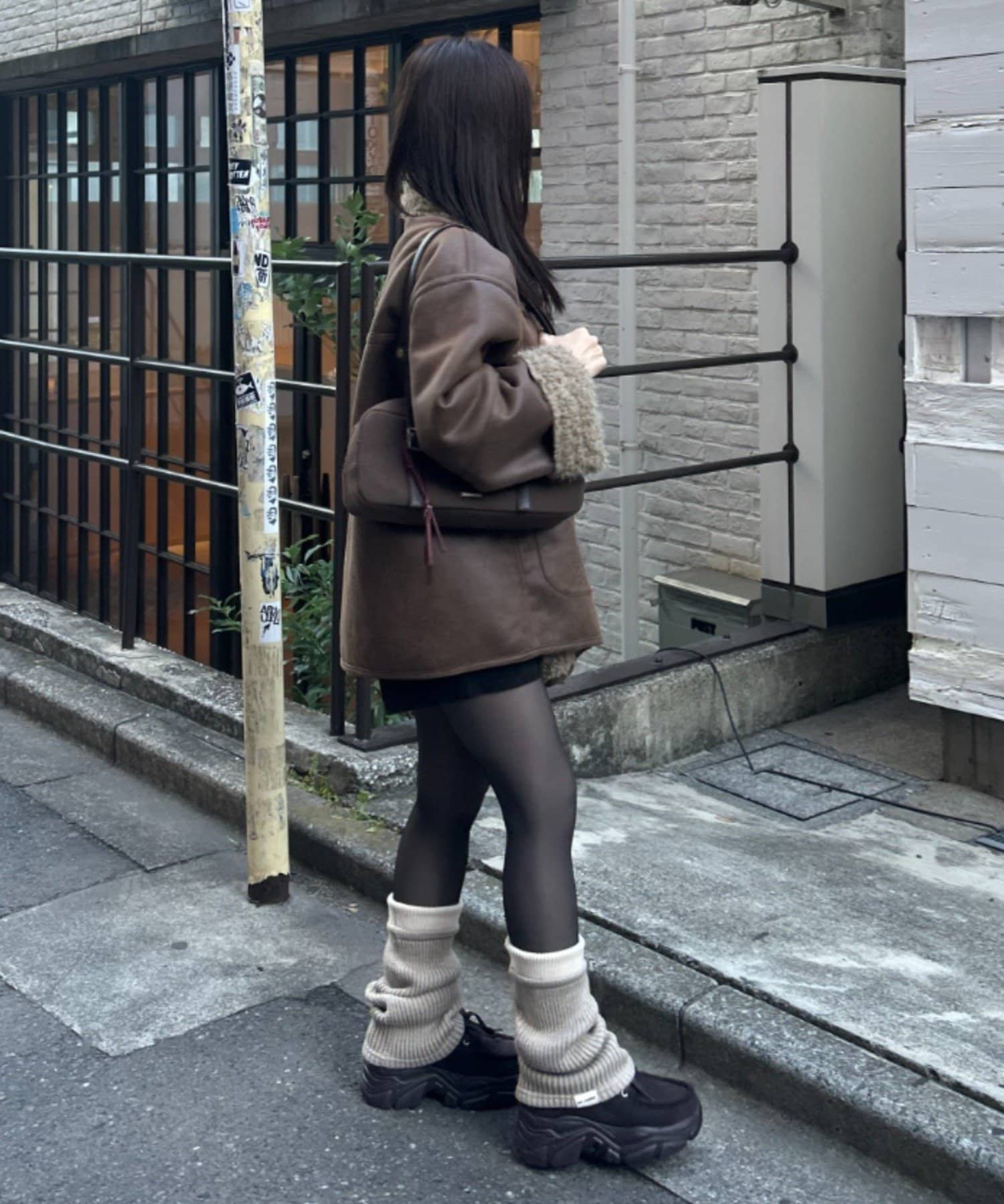 RAY CASSIN(レイカズン) 配色レッグウォーマー