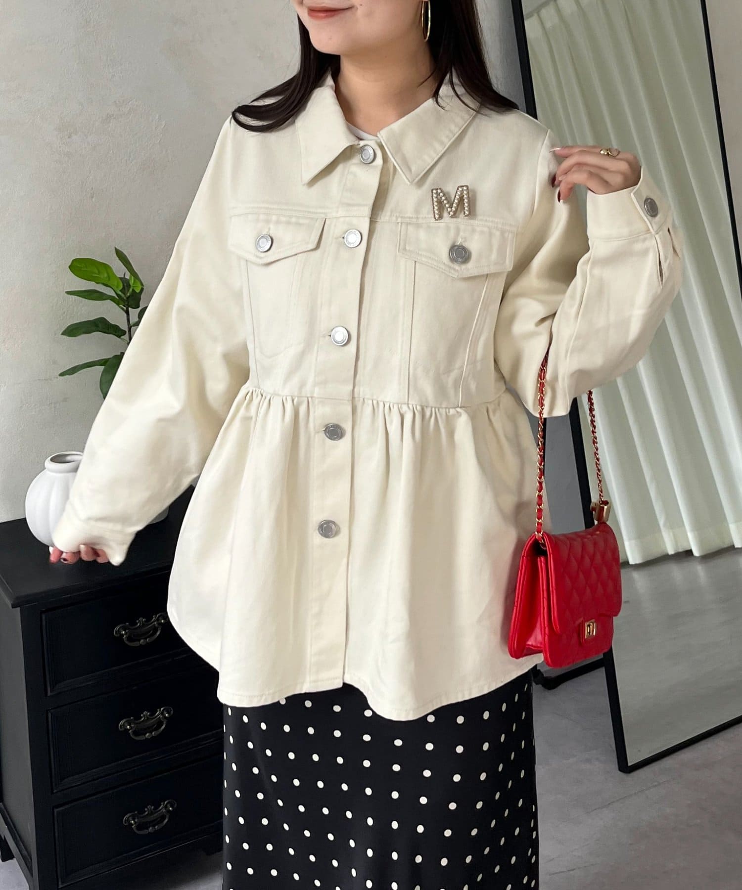 prose verse(プロズヴェール) 【春服総選挙対象商品】ペプラムツイルジャケット