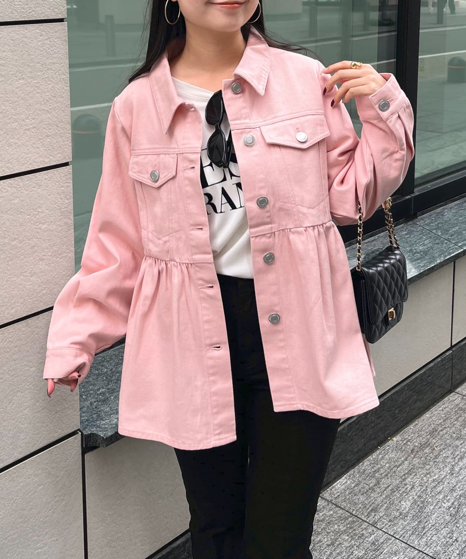 prose verse(プロズヴェール) 【春服総選挙対象商品】ペプラムツイルジャケット