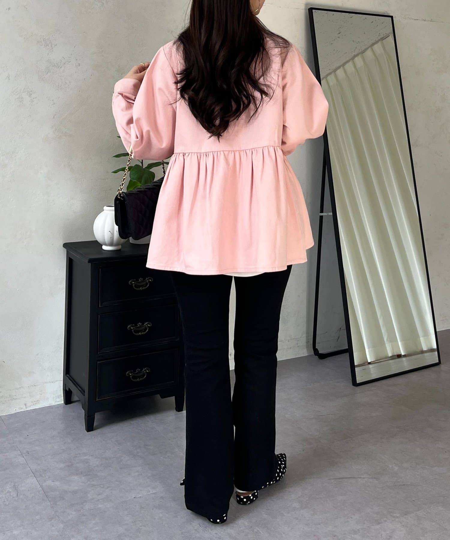 prose verse(プロズヴェール) 【春服総選挙対象商品】ペプラムツイルジャケット