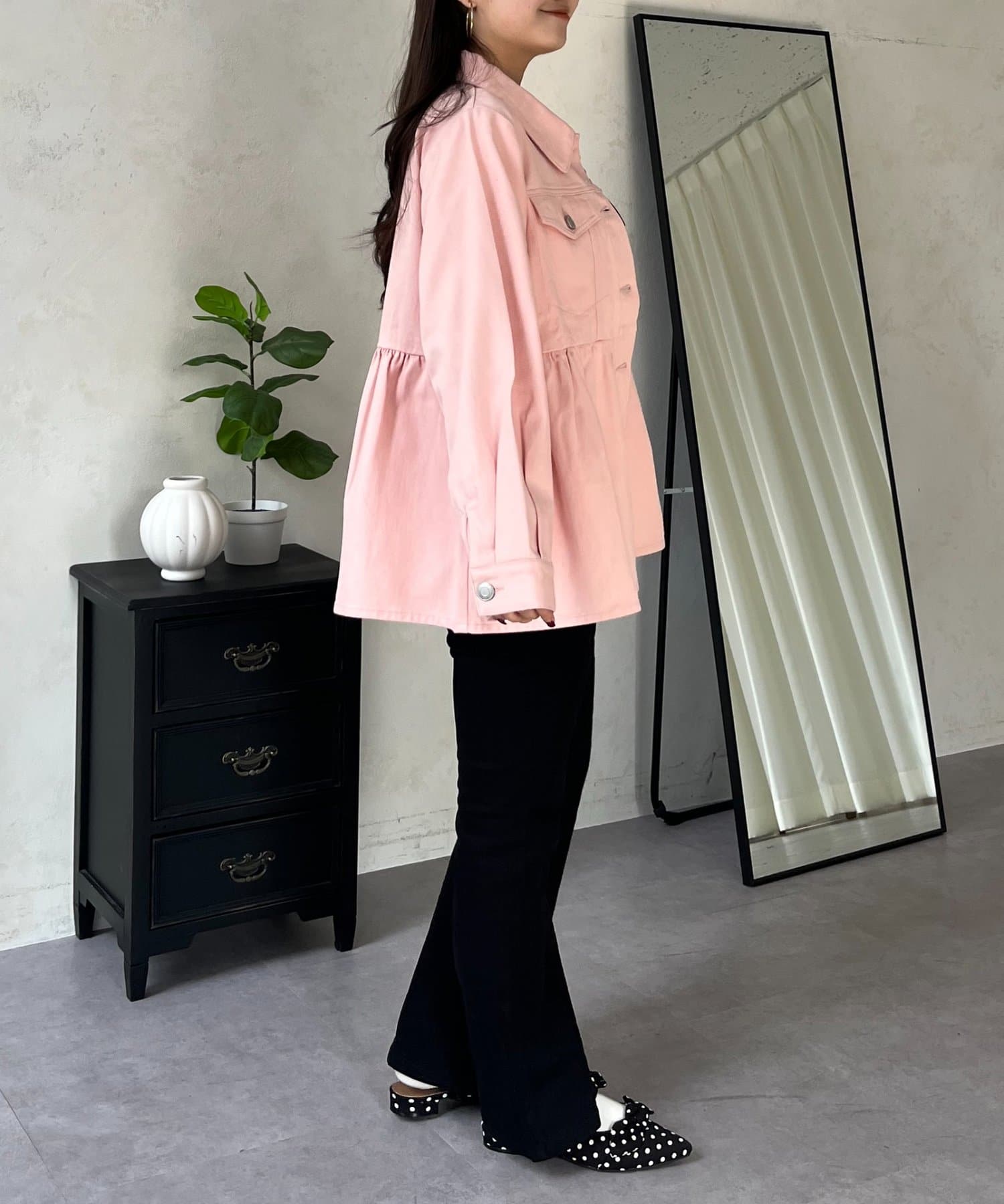 prose verse(プロズヴェール) 【春服総選挙対象商品】ペプラムツイルジャケット