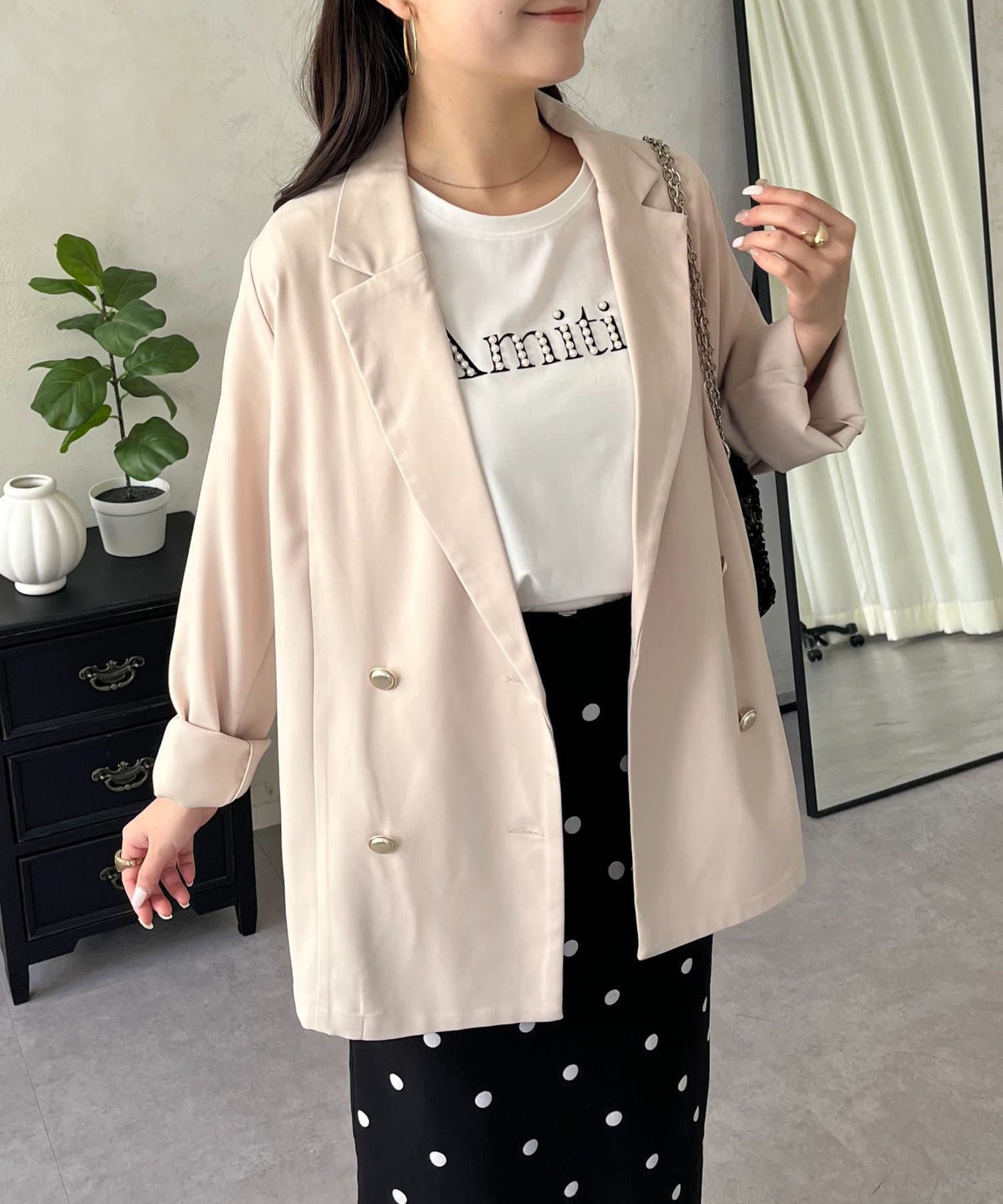 prose verse(プロズヴェール) 金ボタンテーラードジャケット