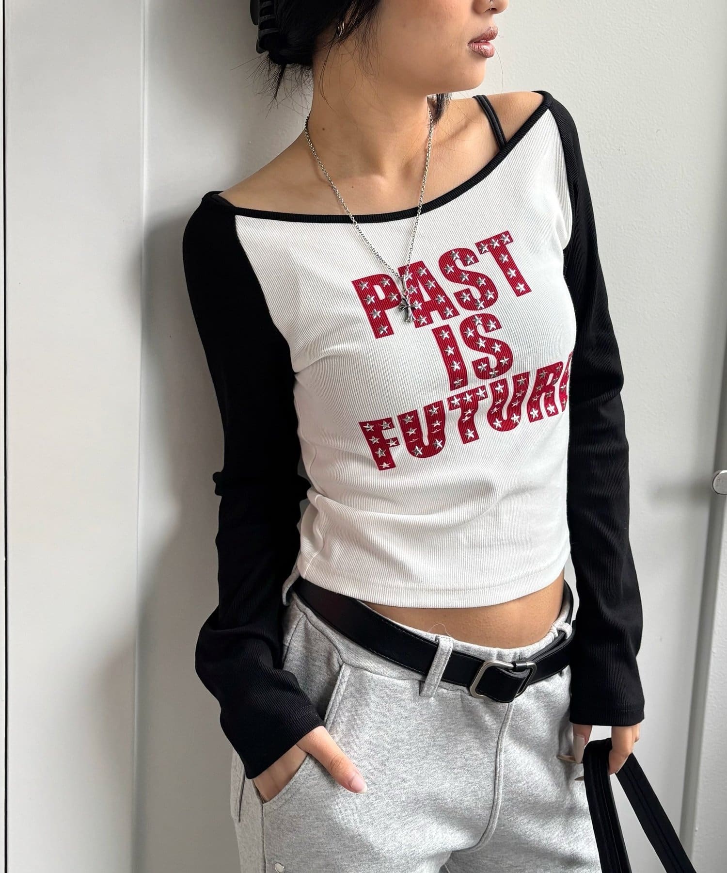 WHO’S WHO gallery(フーズフーギャラリー) STAR STUDS RAGLAN LOG TOPS