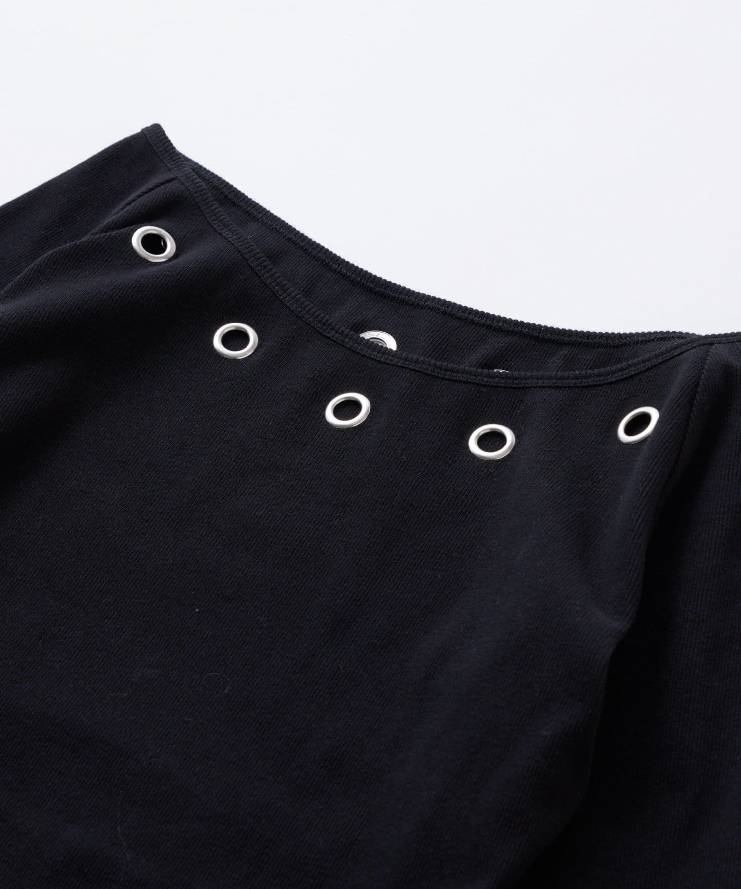 WHO’S WHO gallery(フーズフーギャラリー) アイレットリブワンピース