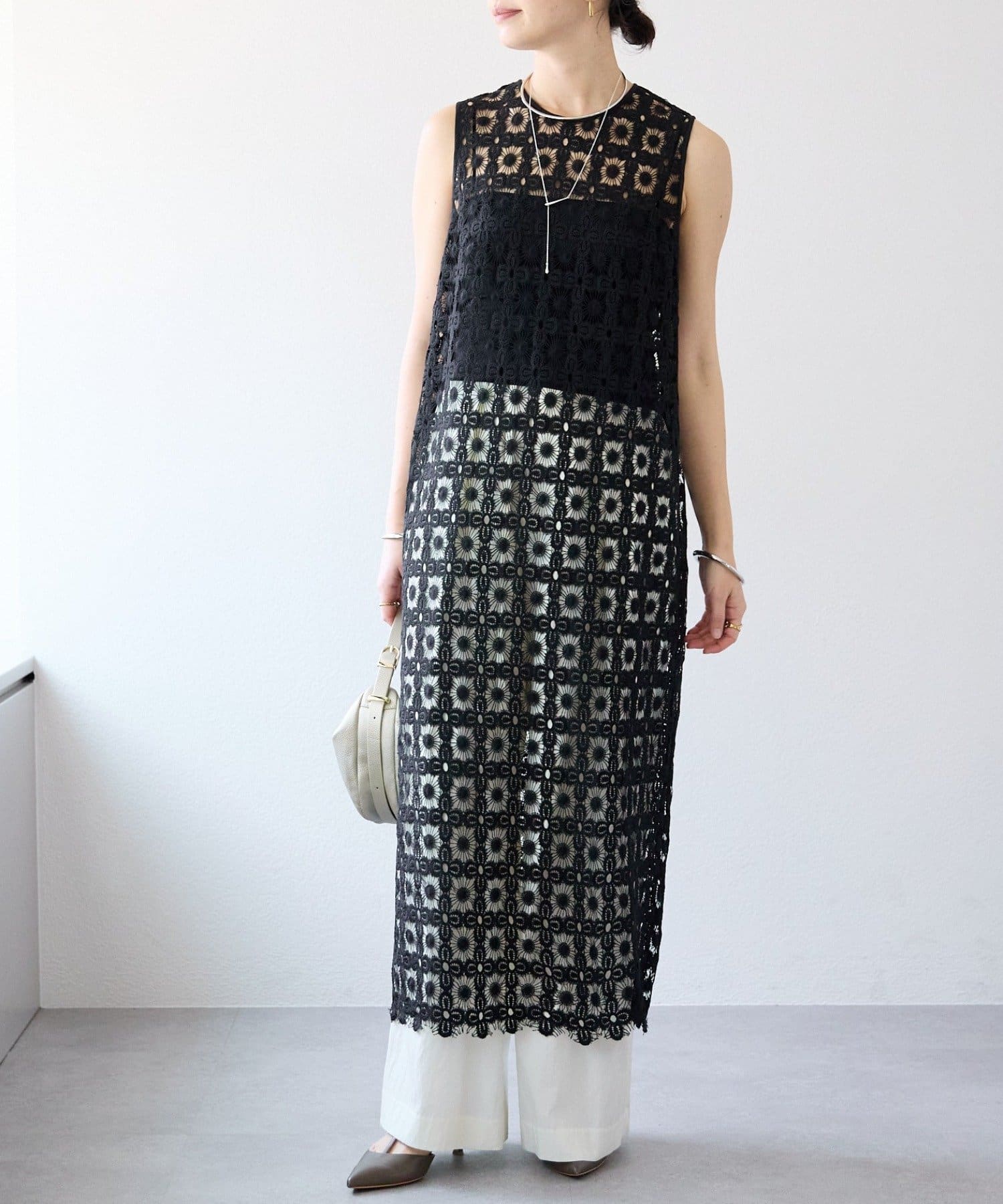 RIVE DROITE(リヴドロワ) 予約【着映え】レイヤードレースワンピース