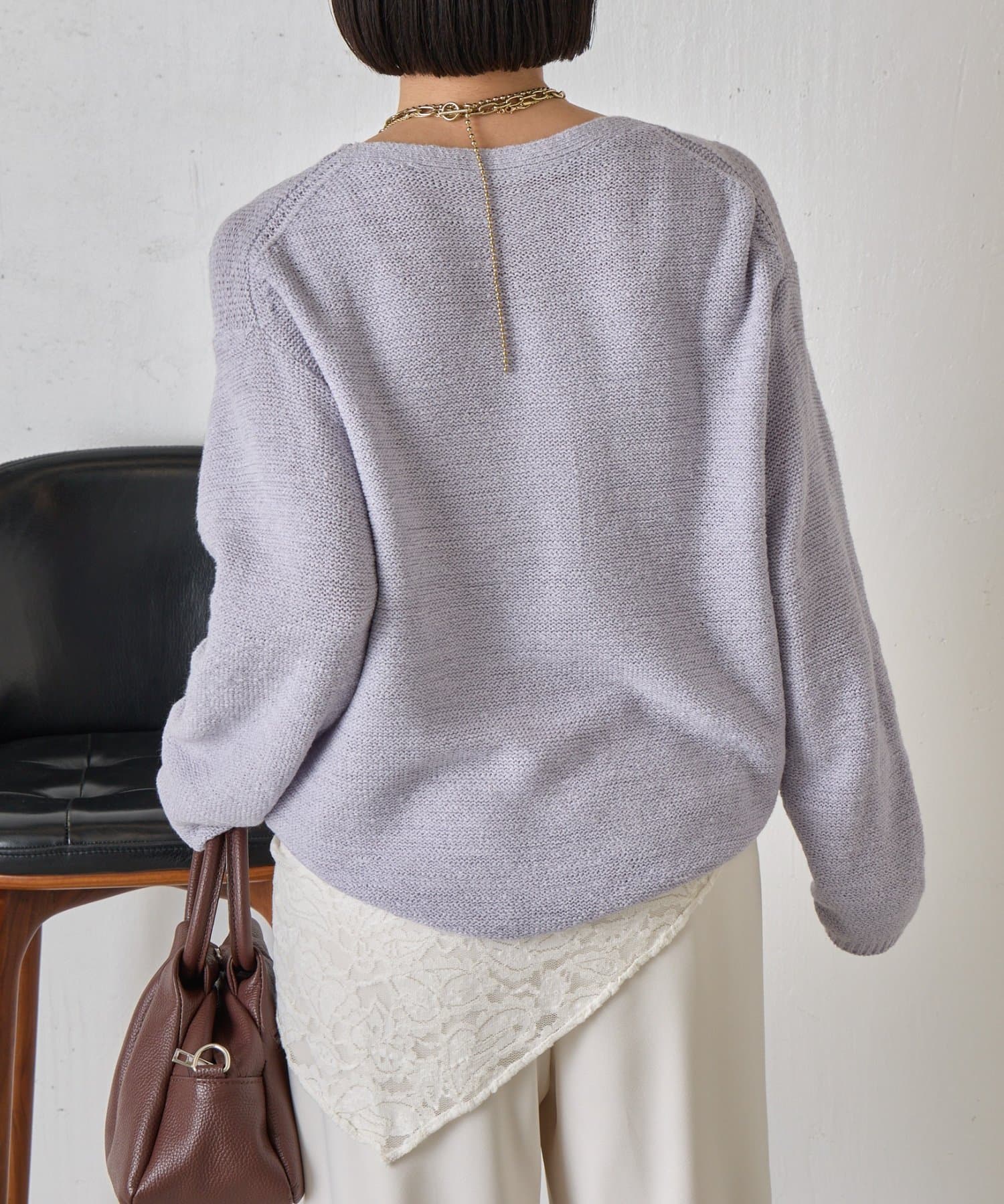 Jena　espace merveilleux(ジェナ　エスパスメルヴェイユ) テープヤーンVニット