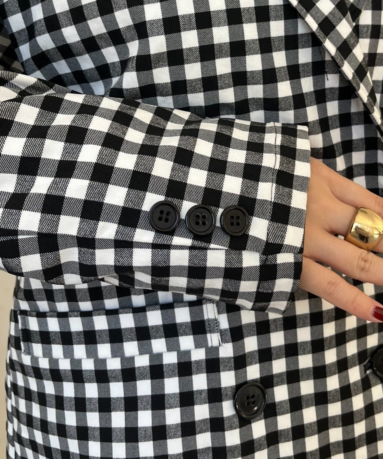 prose verse(プロズヴェール) 【春服総選挙対象商品】ストレッチギンガムチェックジャケット