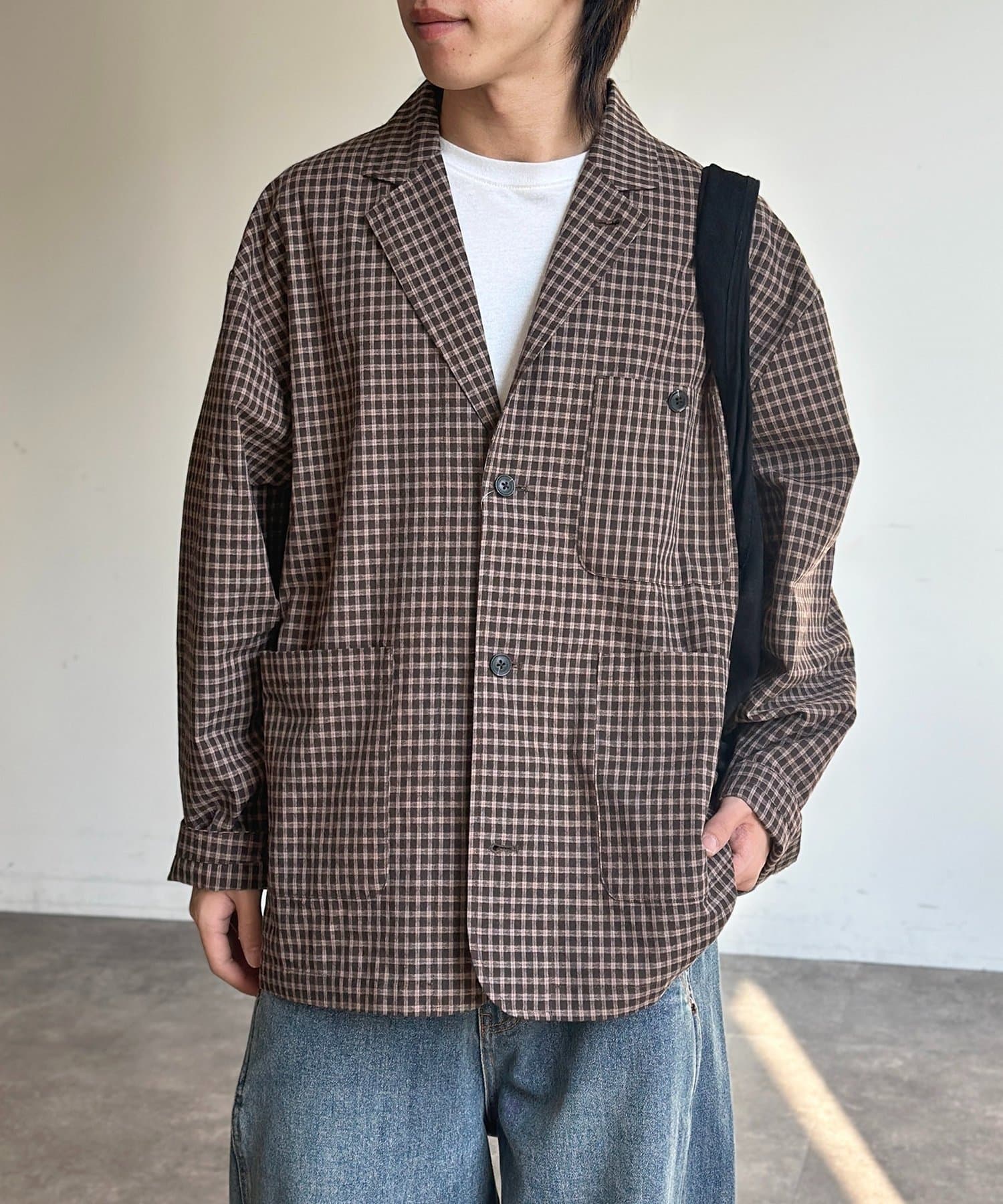 CPCM(シーピーシーエム) 【U.S. POLO ASSN.】チェックシャツテーラードジャケット