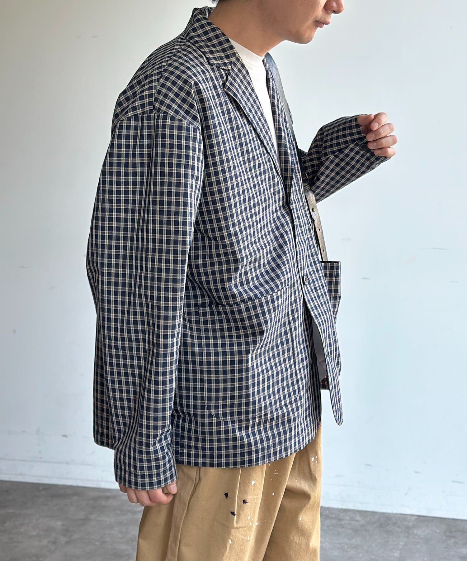 CPCM(シーピーシーエム) 【U.S. POLO ASSN.】チェックシャツテーラードジャケット