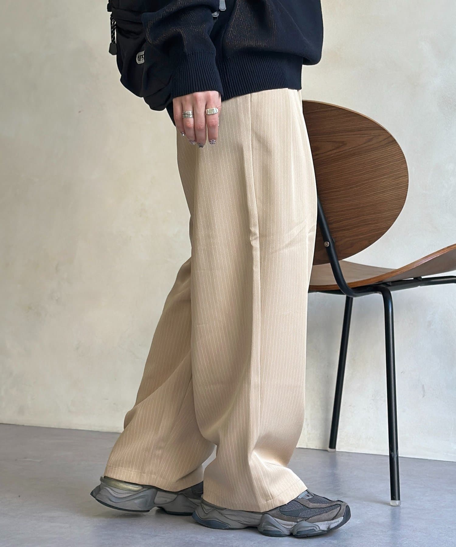 CPCM(シーピーシーエム) 【全骨格対応】タックワイドイージースラックス