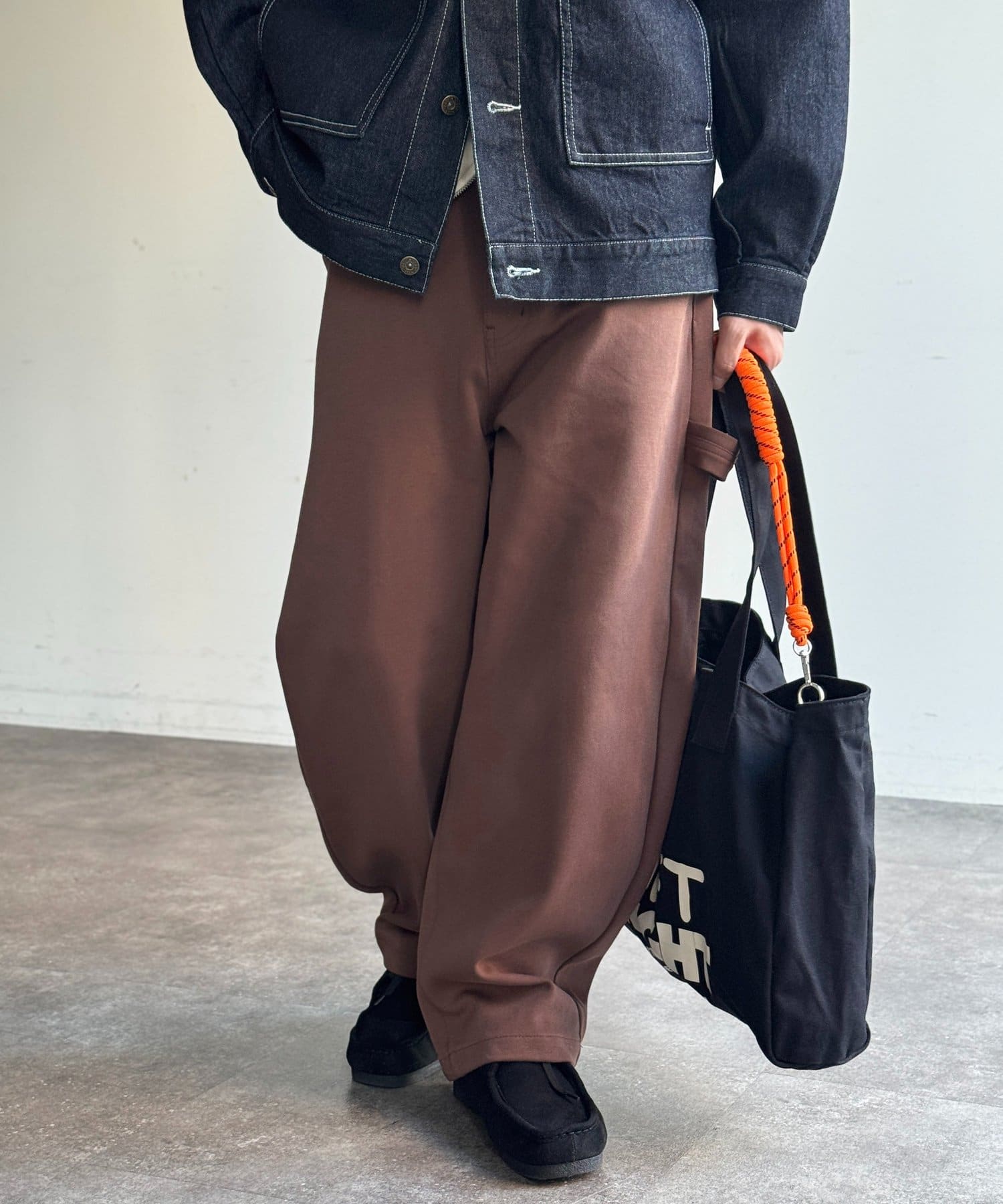 CPCM(シーピーシーエム) ヘビー天竺カーブペインターパンツ