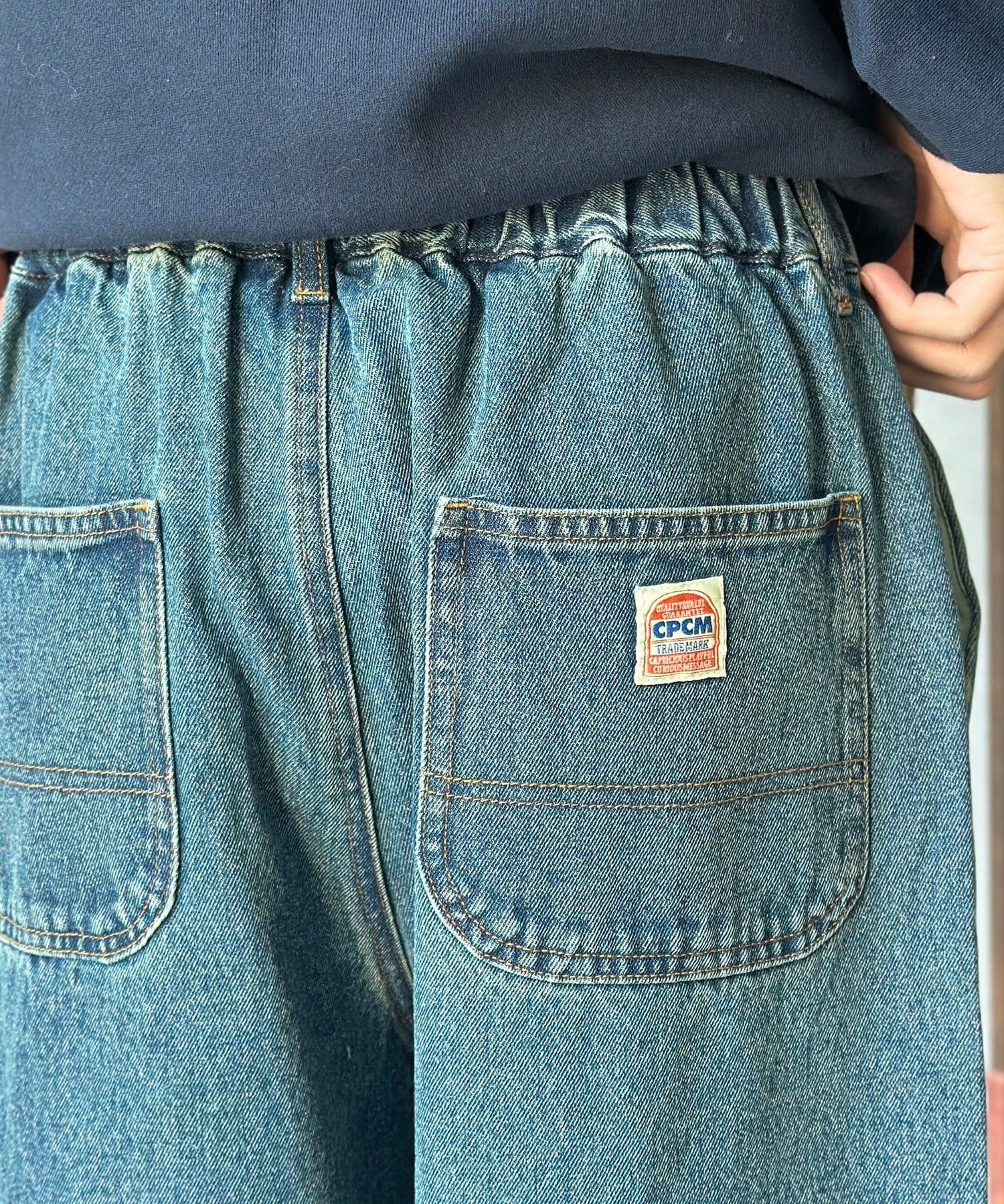 CPCM(シーピーシーエム) 古着ライクペイントワイドパンツ