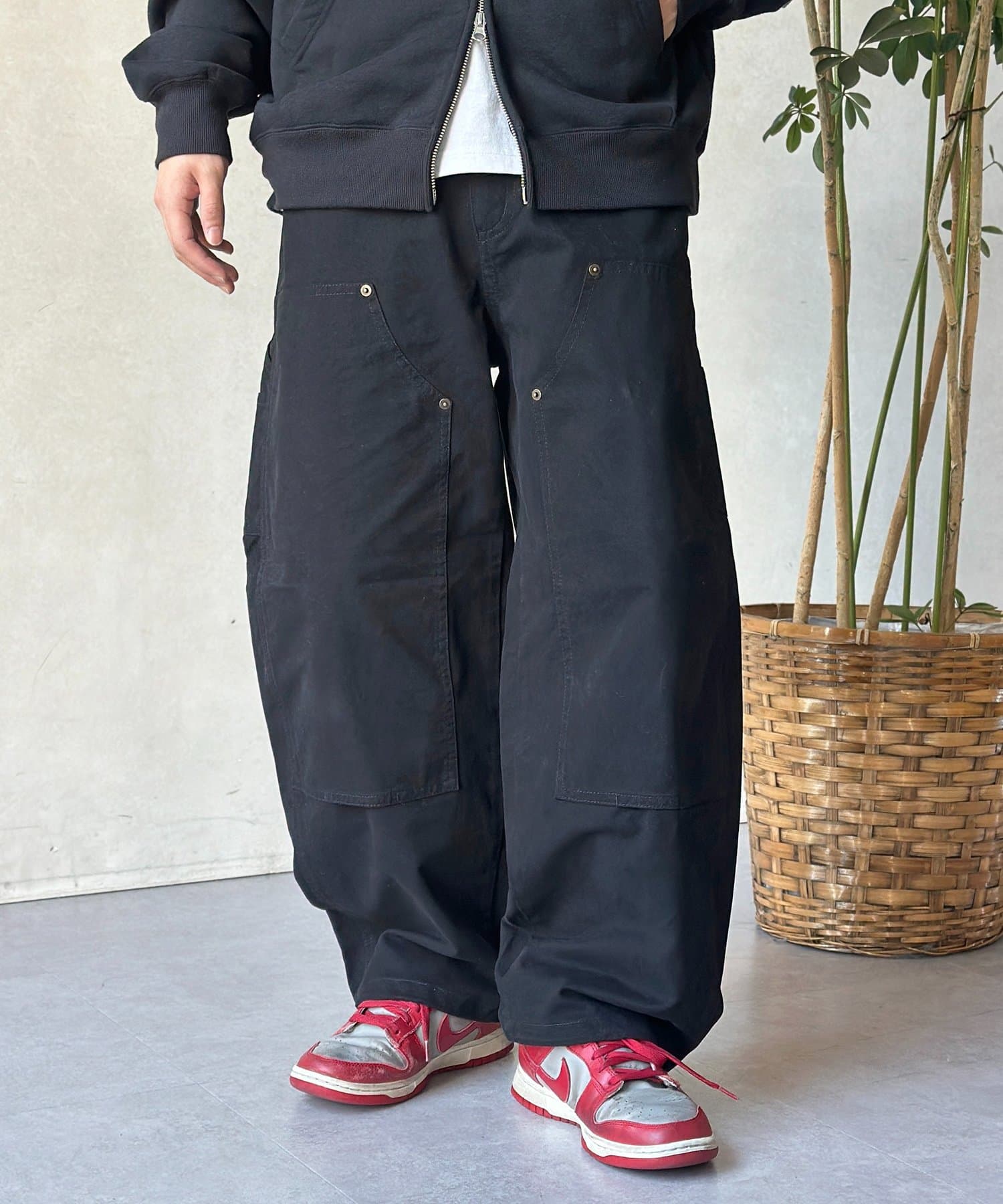 CPCM(シーピーシーエム) ダブルニーカーブペインターパンツ