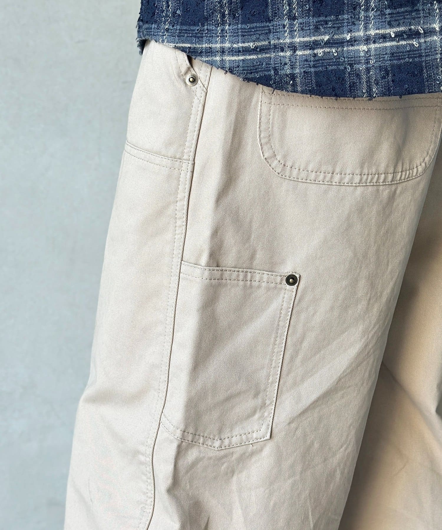 CPCM(シーピーシーエム) ダブルニーカーブペインターパンツ