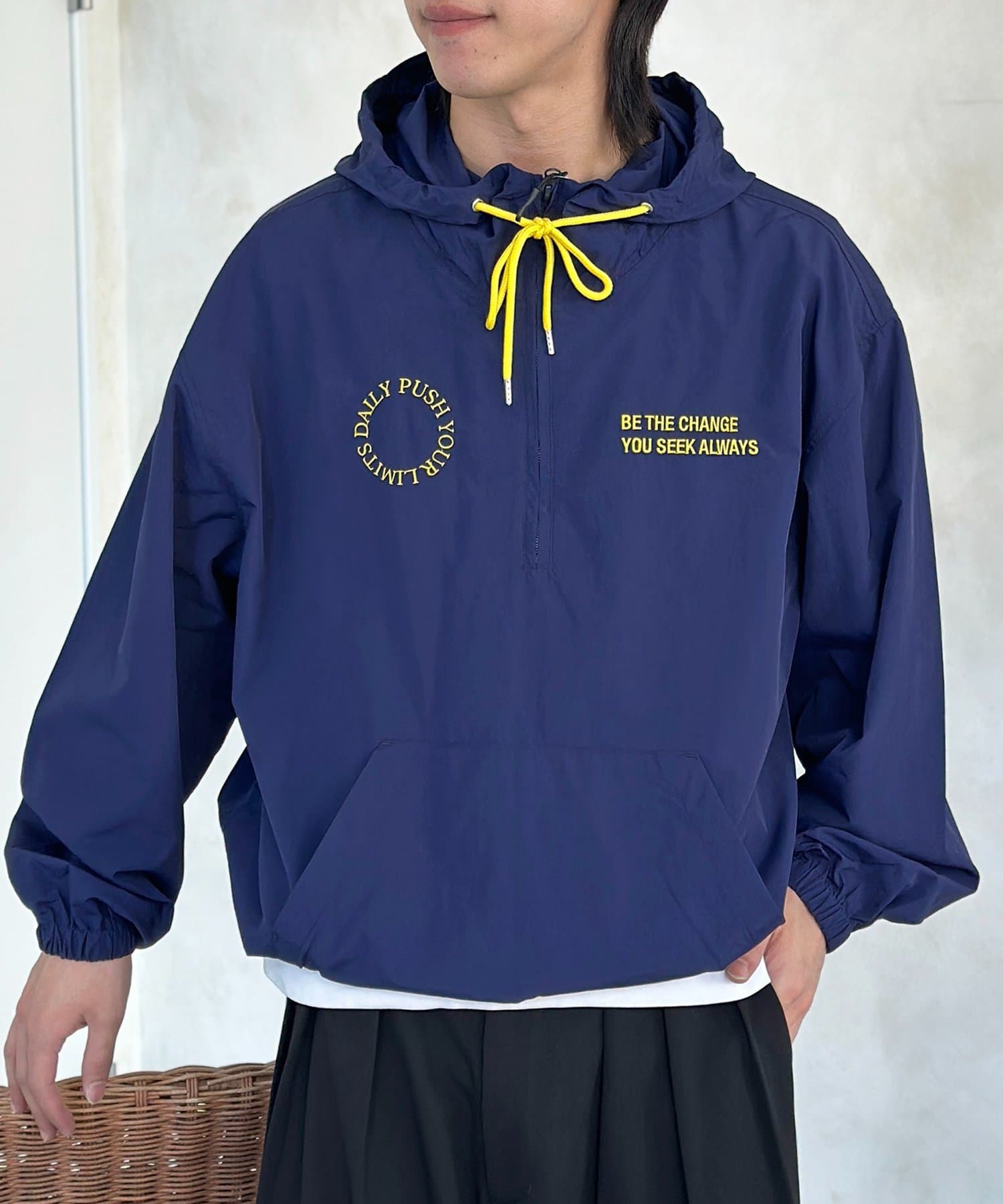 CPCM(シーピーシーエム) ナイロンアノラックパーカー