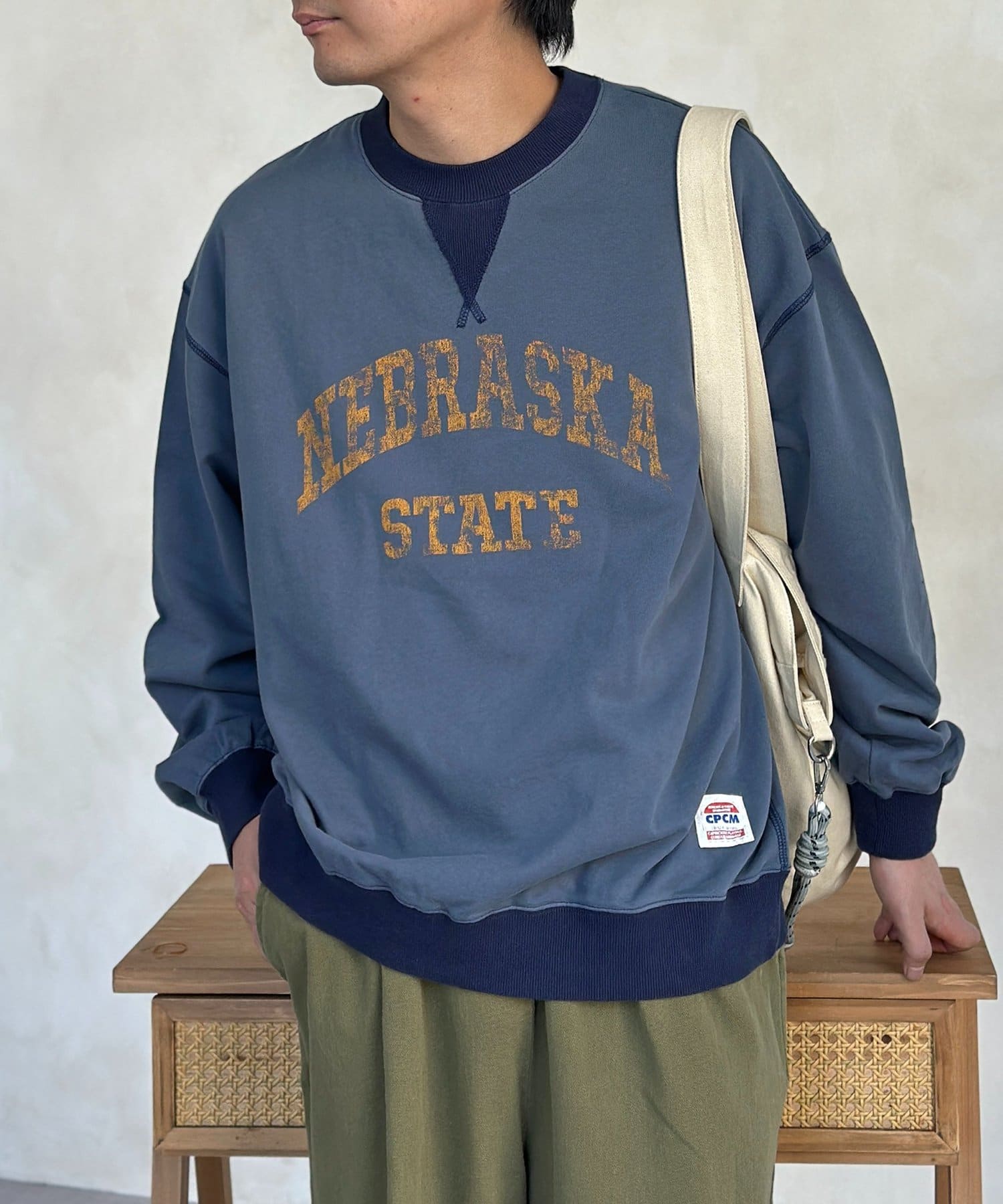 CPCM(シーピーシーエム) 古着ライクロゴスウェット