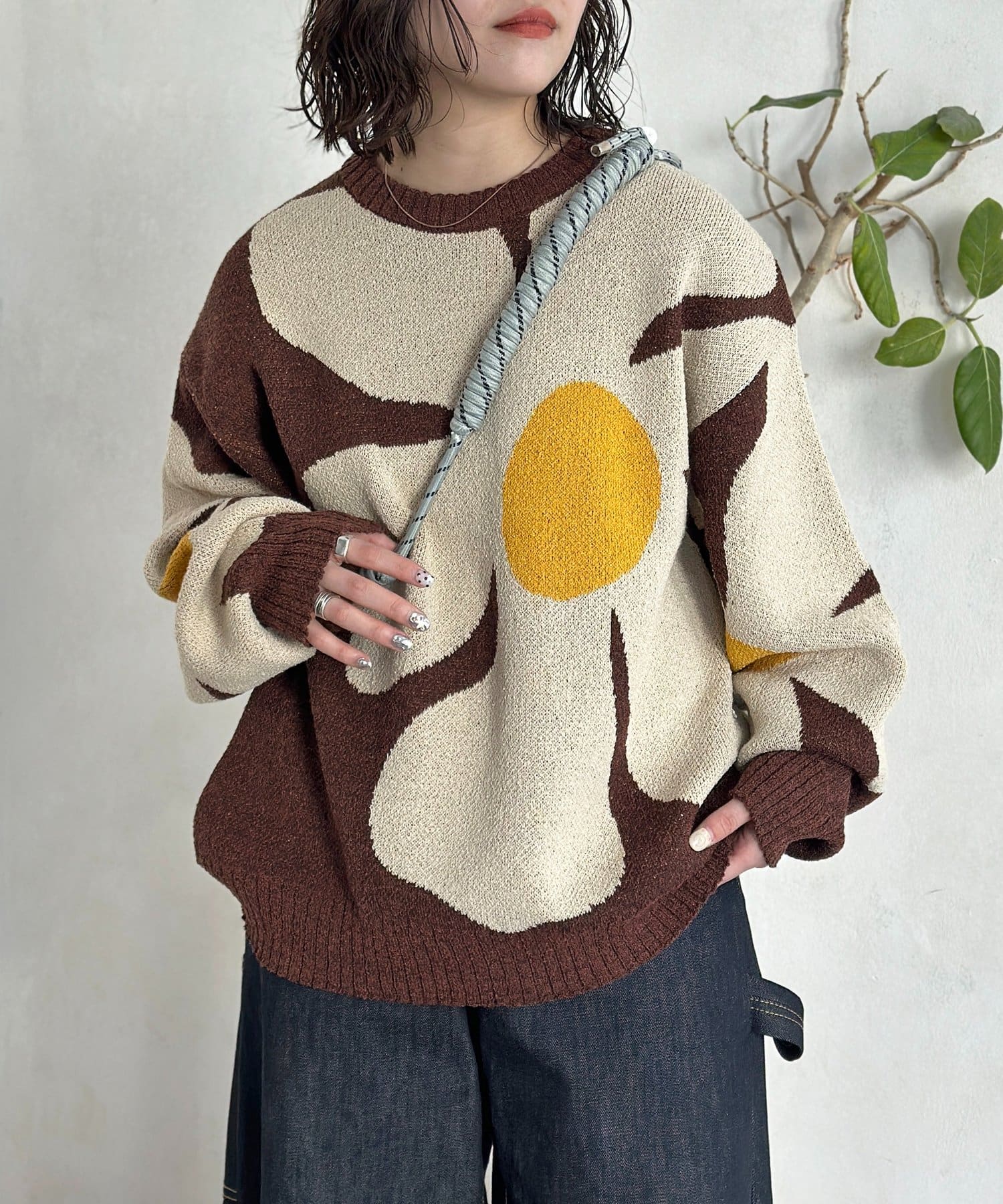 CPCM(シーピーシーエム) フラワージャガードブークレニット