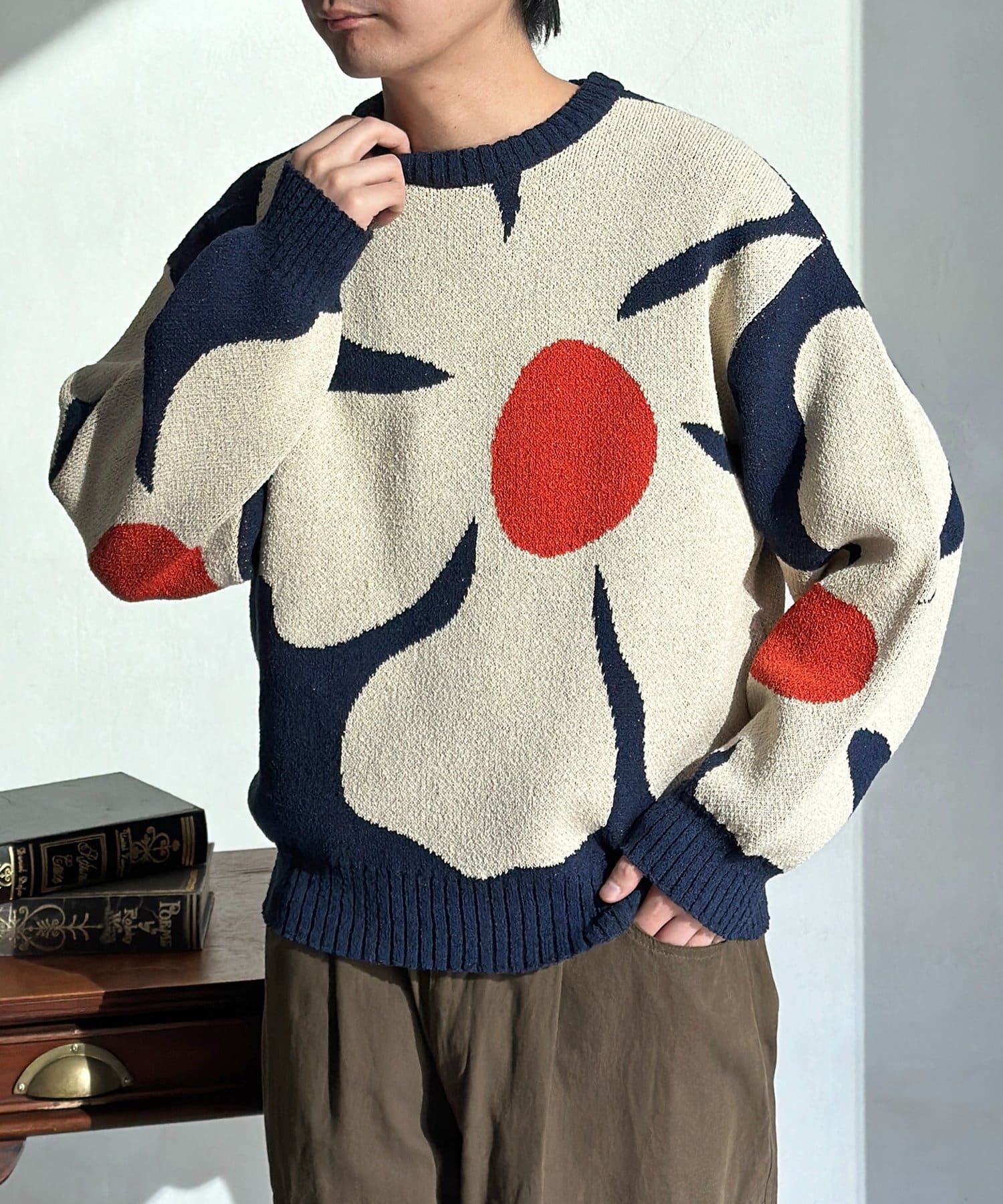 CPCM(シーピーシーエム) フラワージャガードブークレニット