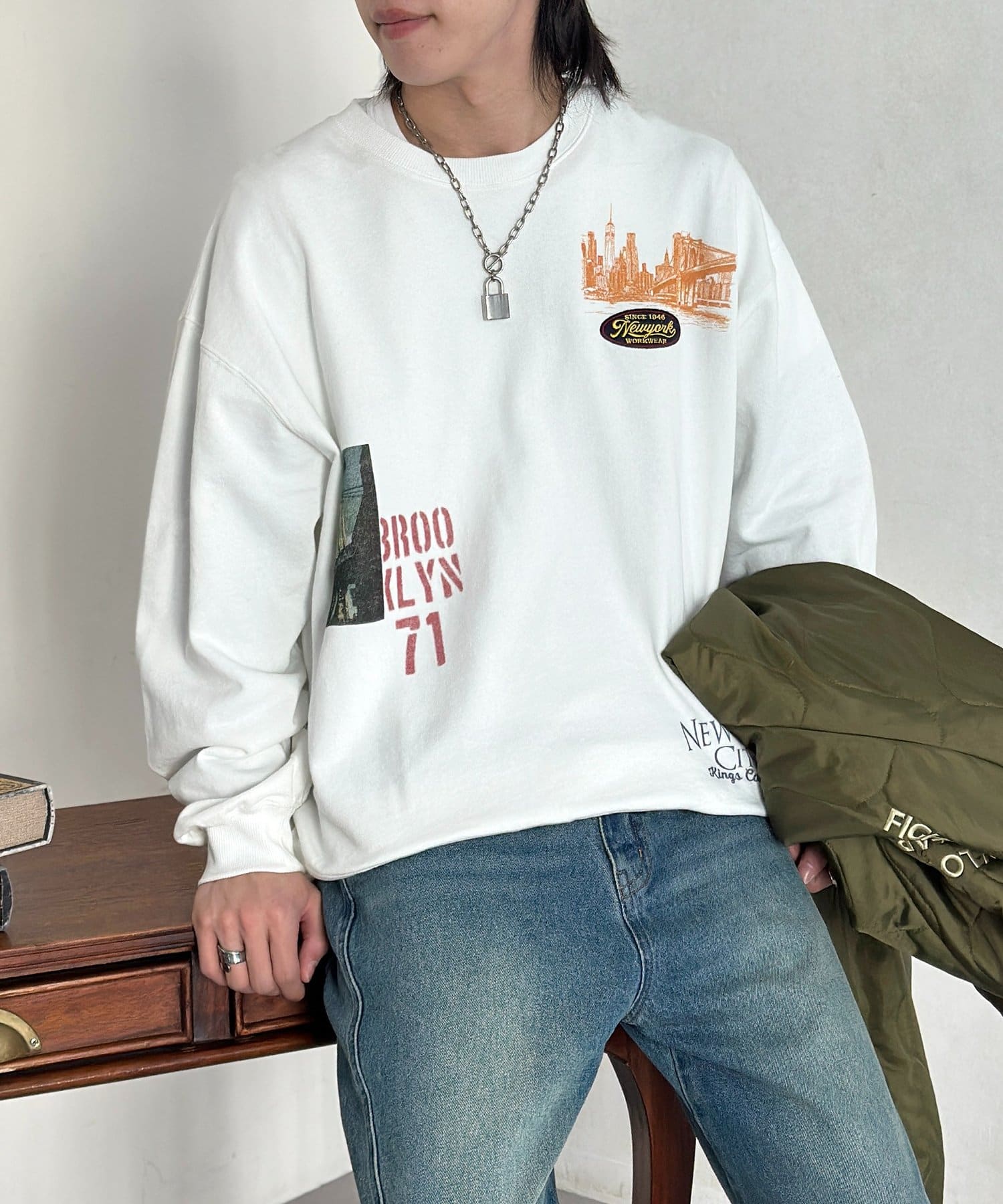 CPCM(シーピーシーエム) 落書き風ロンT