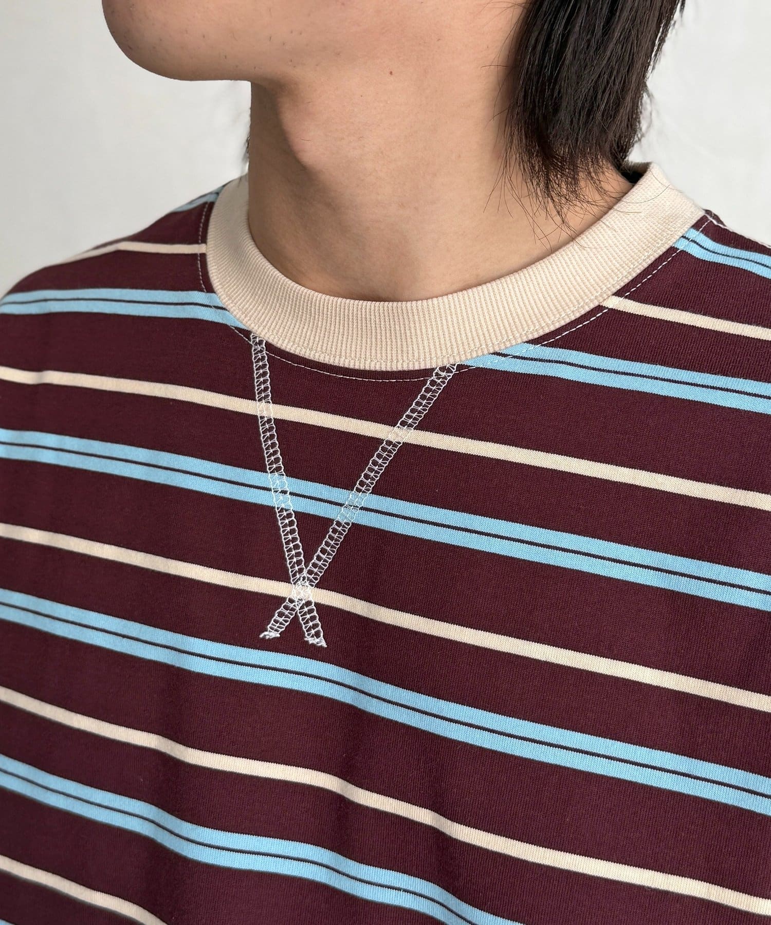 CPCM(シーピーシーエム) レイヤードボーダーロンT