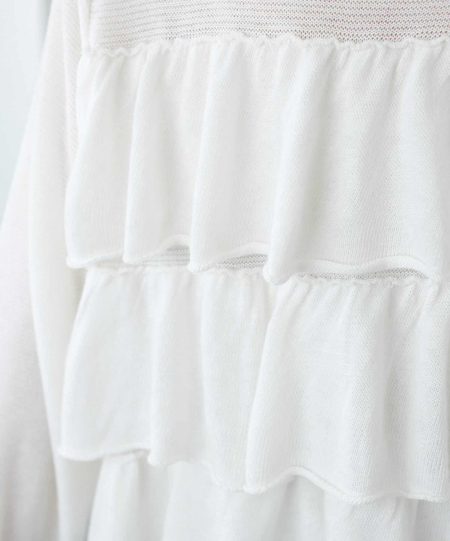 DISCOAT(ディスコート) 【SS先行予約】フリルプルオーバー