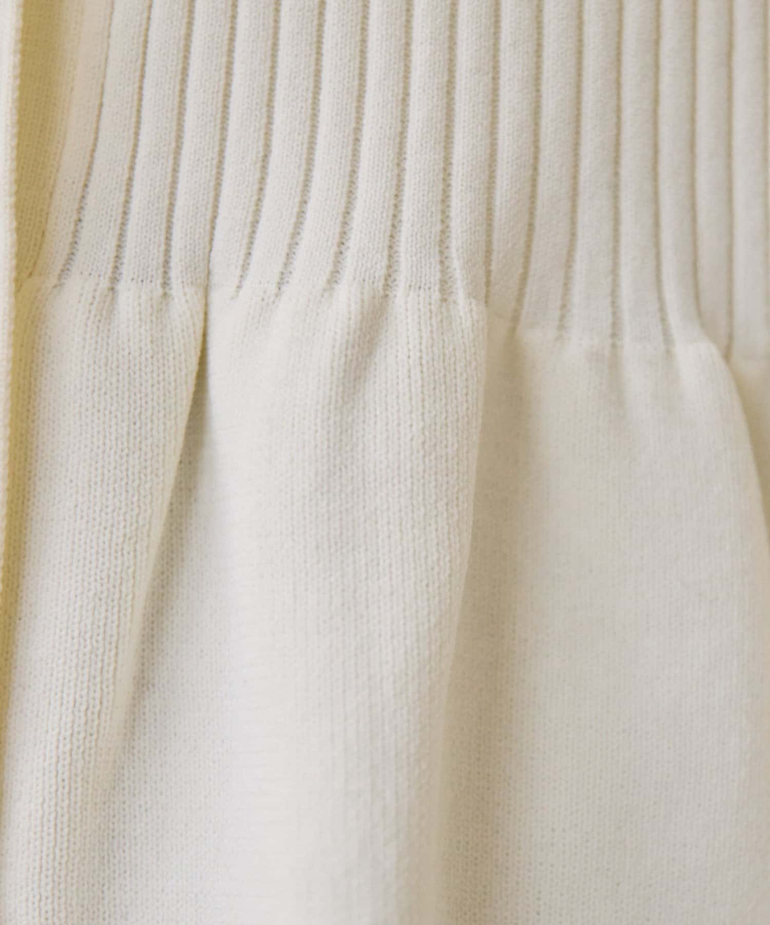 DISCOAT(ディスコート) 【スタイルアップ♪】リブメタル釦ペプラムカーディガン