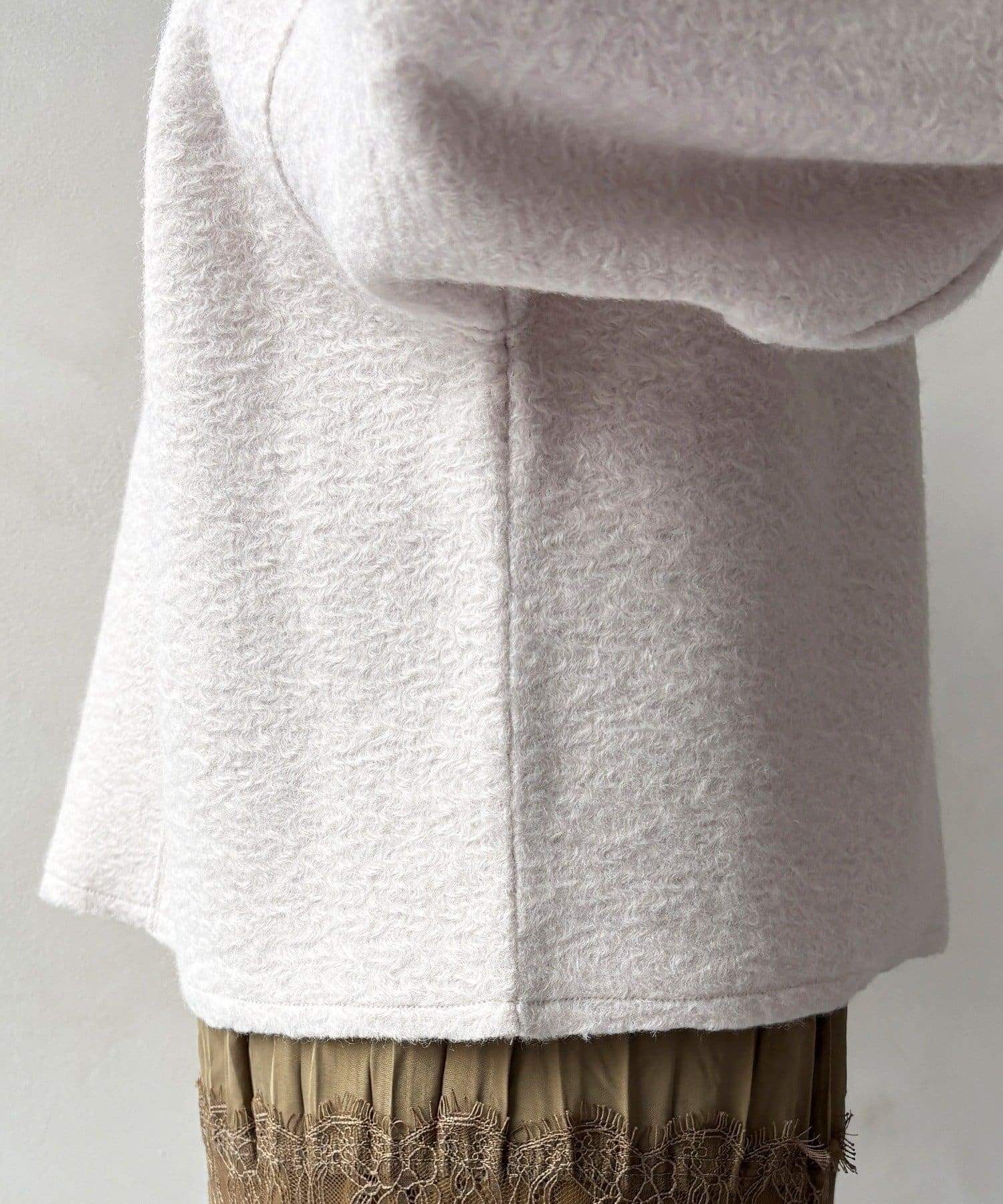 OUTLET(アウトレット) 【DouDou】ハーフジッププードルプルオーバー