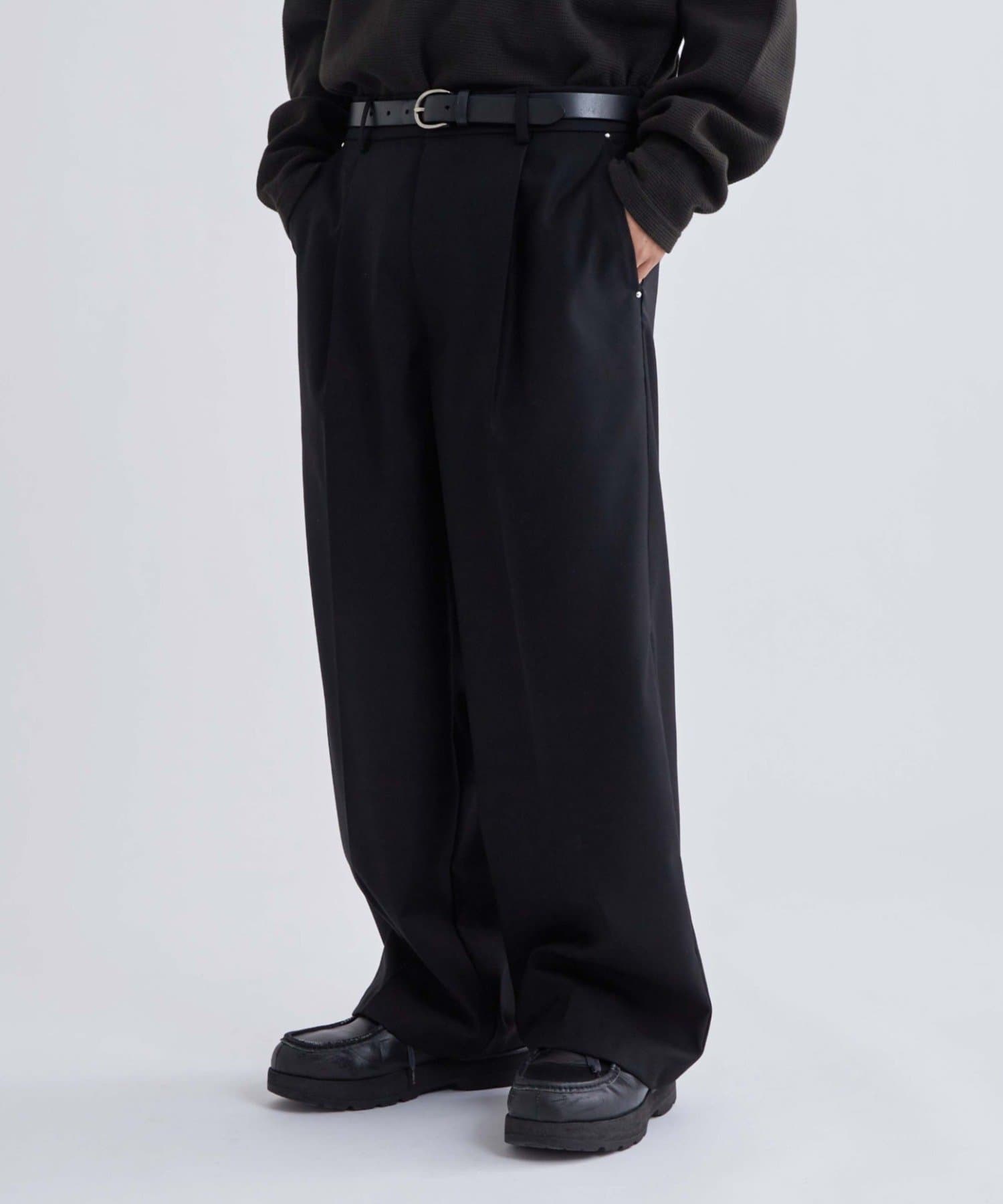 OUTLET(アウトレット) 【WHO'S WHO gallery】ワンタックスタッズスラックス