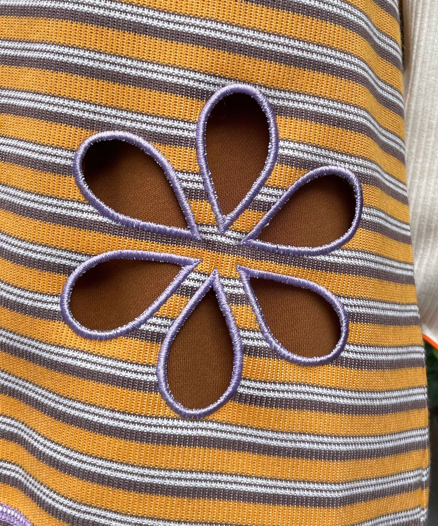 OUTLET(アウトレット) 【Ciaopanic】H.Sボーダーフラワーカットキャミチュニック