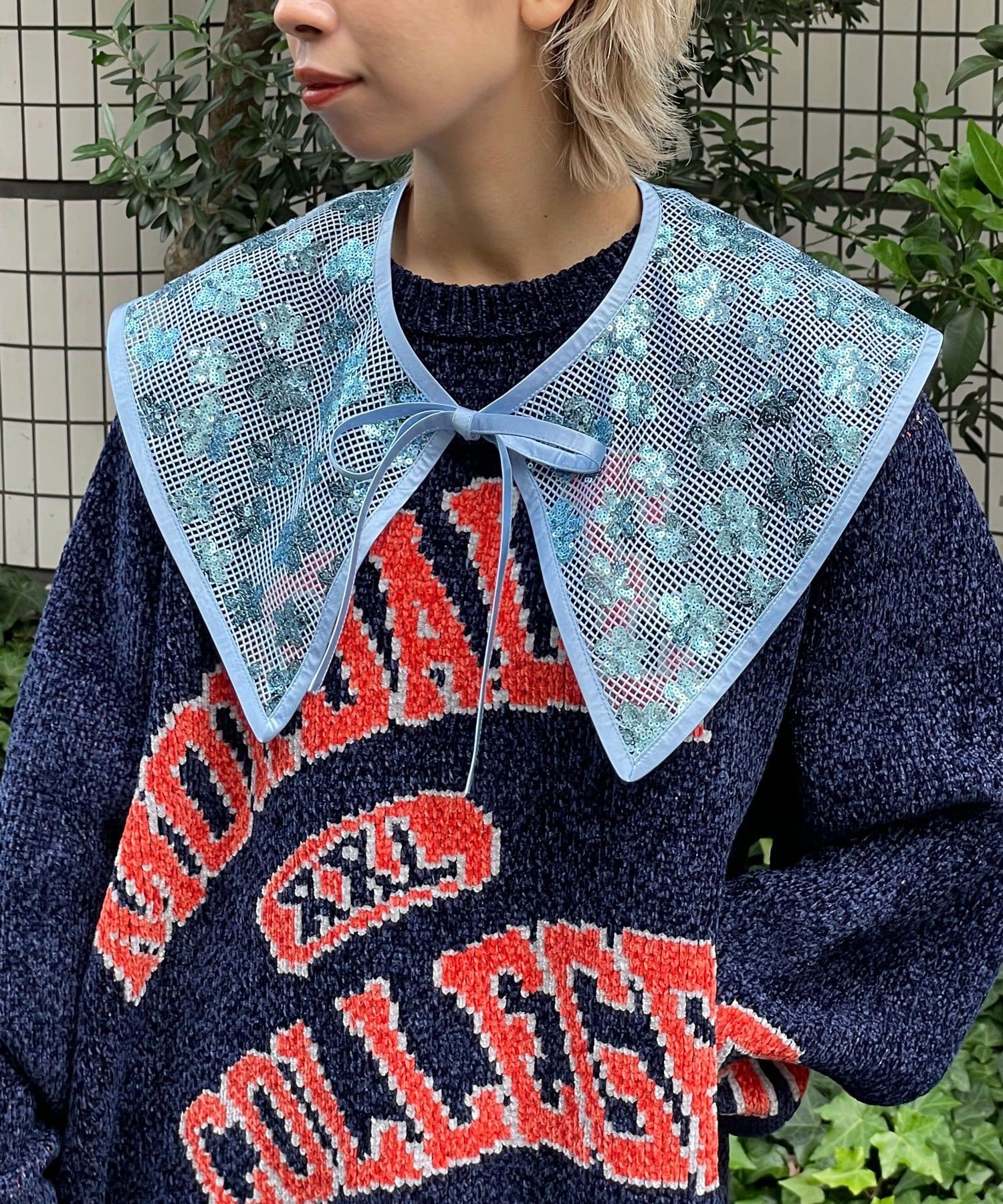 OUTLET(アウトレット) 【Ciaopanic】H.Sスパンコール付け衿