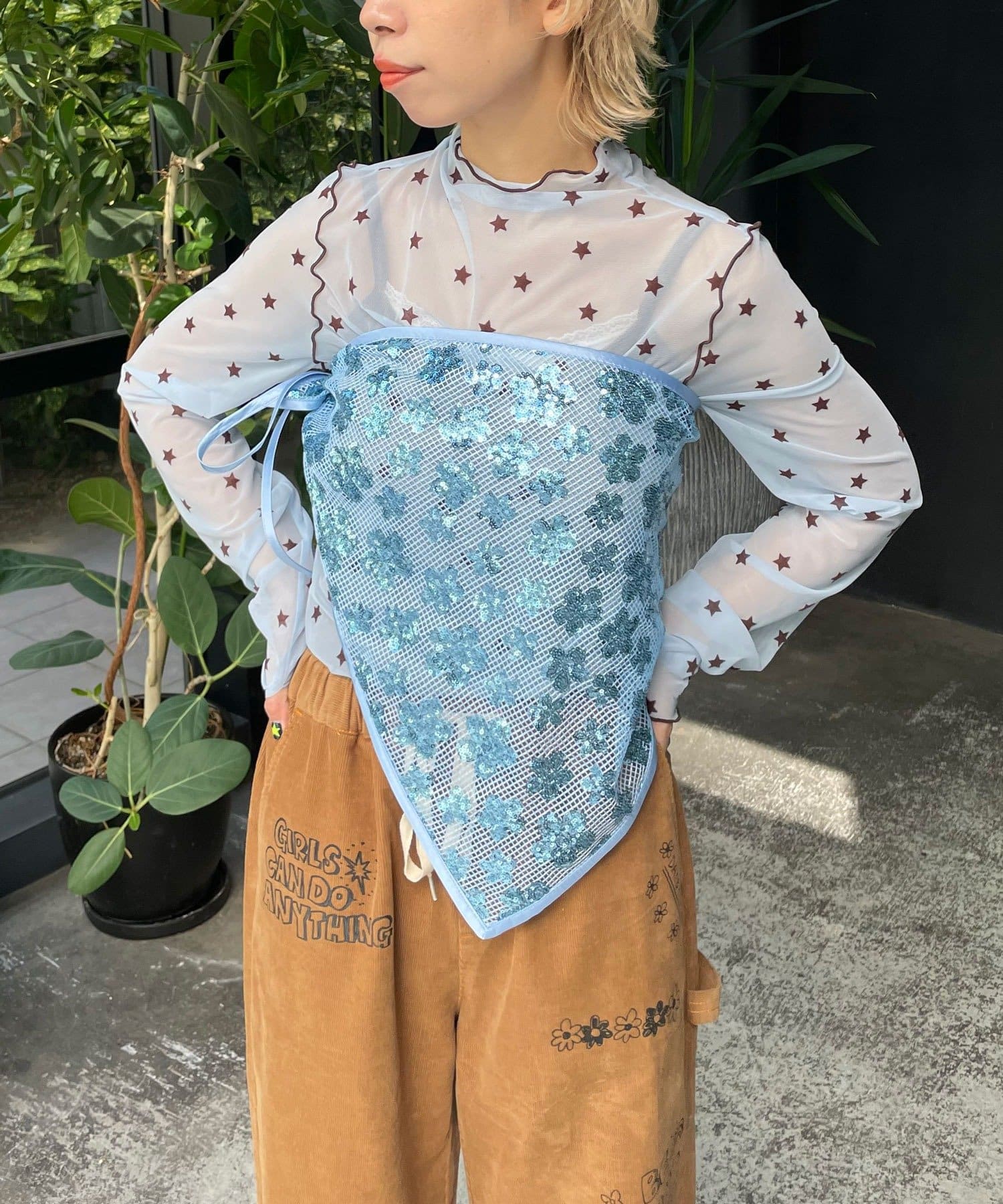 OUTLET(アウトレット) 【Ciaopanic】H.Sスパンコールスカーフ