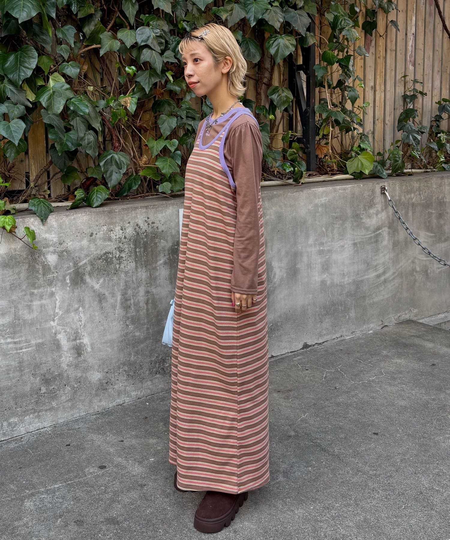 OUTLET(アウトレット) 【Ciaopanic】H.Sインナー付きアシメタンクワンピース