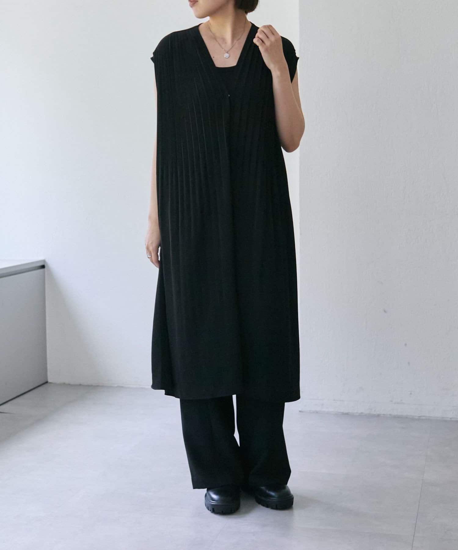 OUTLET(アウトレット) 【ear PAPILLONNER】プリーツジレワンピース【SUM1 STYLE】