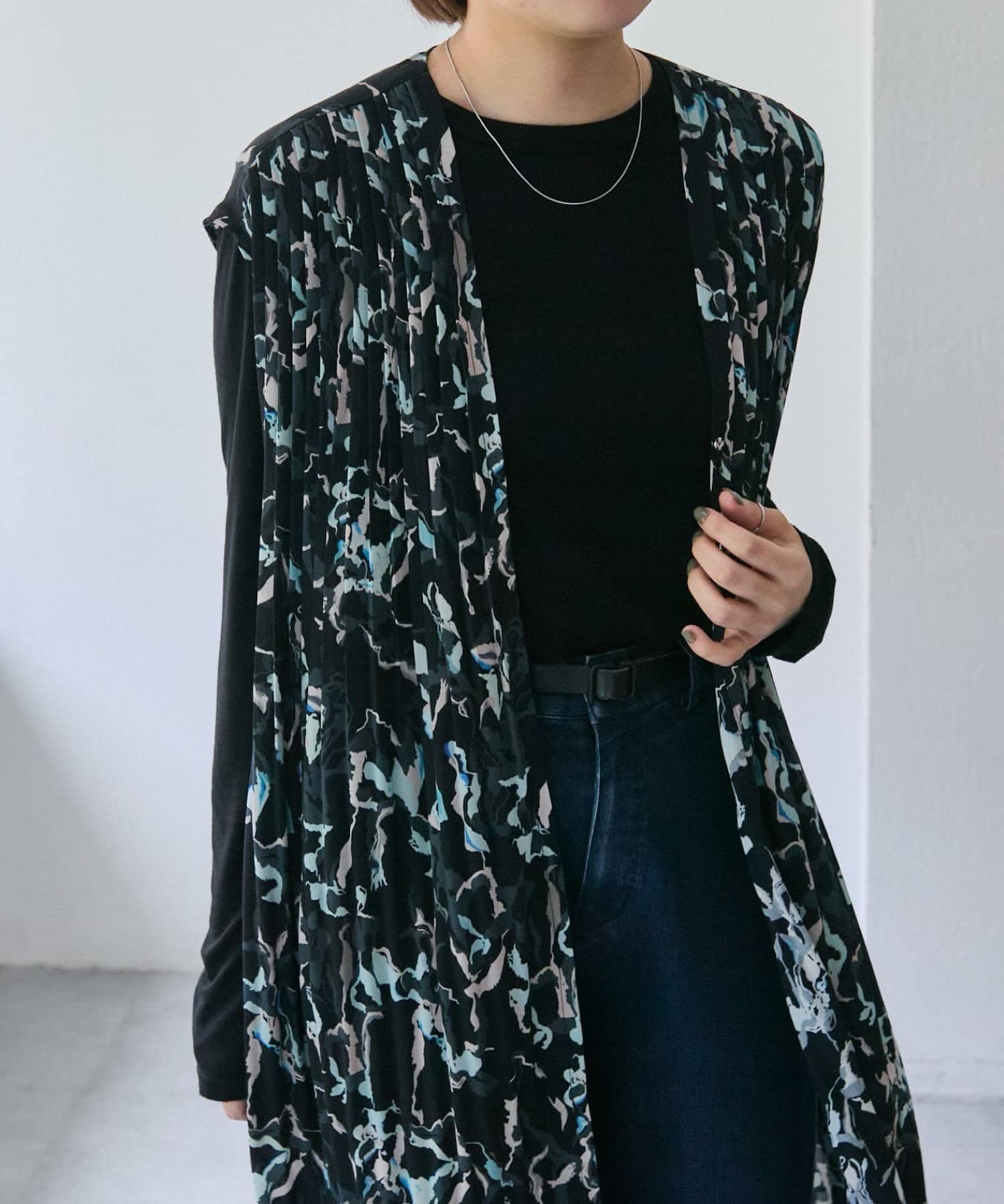 OUTLET(アウトレット) 【ear PAPILLONNER】プリーツジレワンピース【SUM1 STYLE】