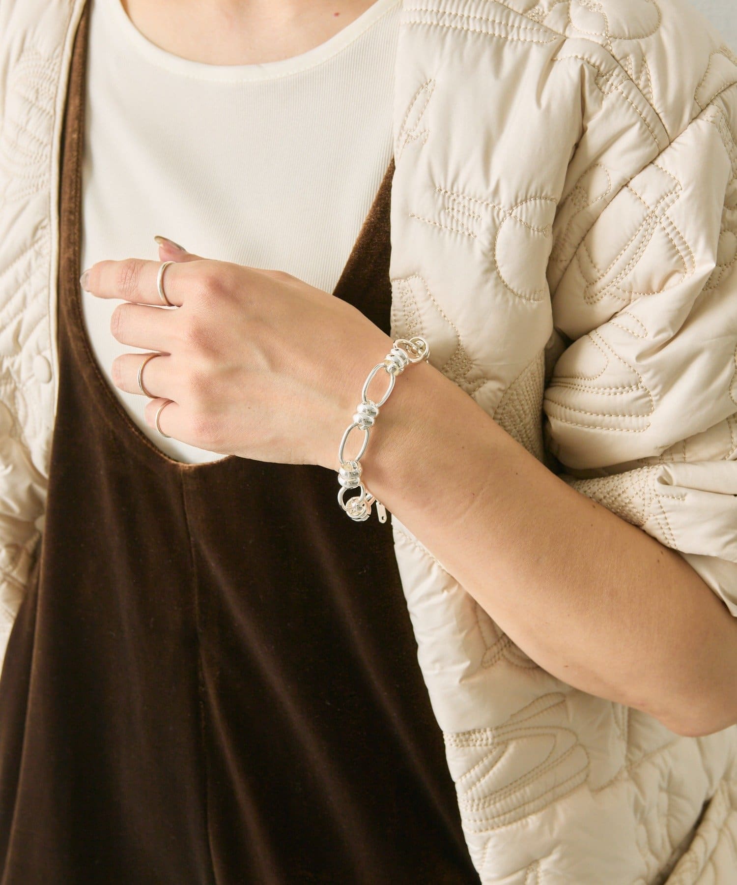 OUTLET(アウトレット) 【ear PAPILLONNER】ビッグチェーンブレスレット