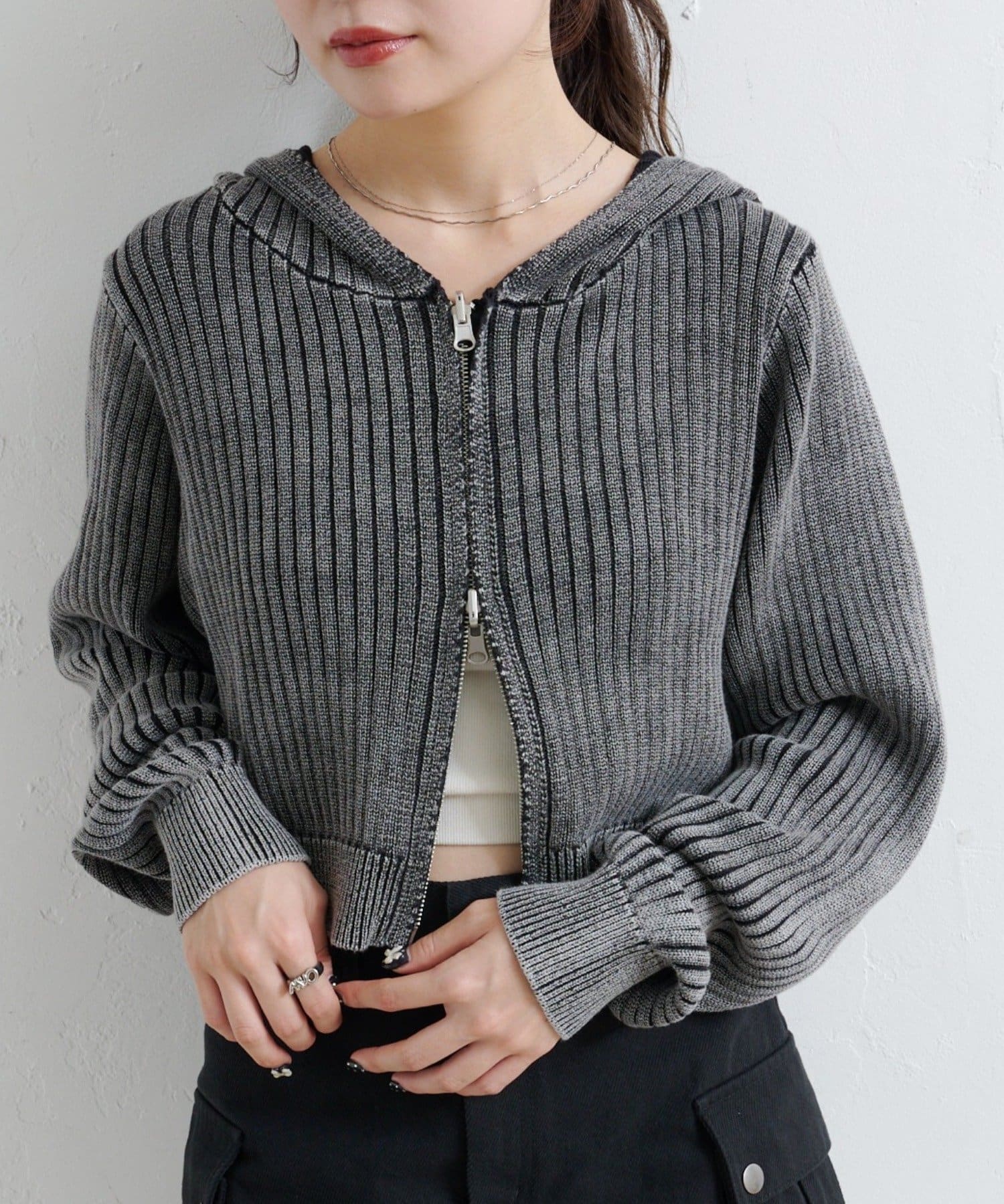 OUTLET(アウトレット) 【Kastane】ピグメントリバーシブルパーカー