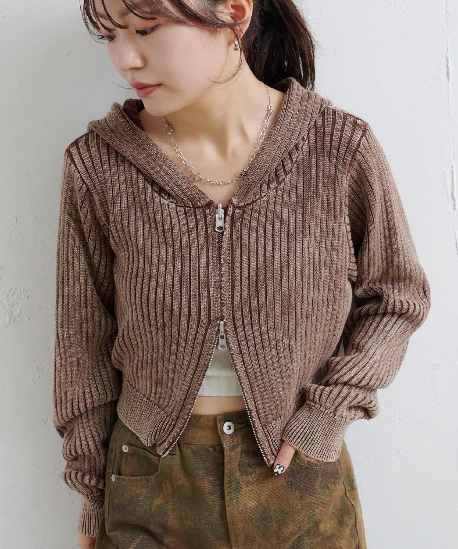 OUTLET(アウトレット) 【Kastane】ピグメントリバーシブルパーカー