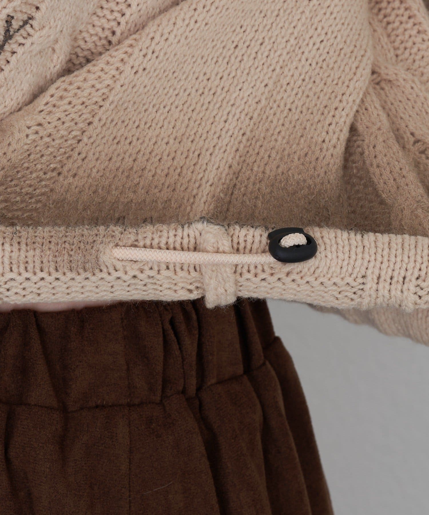 OUTLET(アウトレット) 【RAY CASSIN】ケーブルムラ染めロゴニット