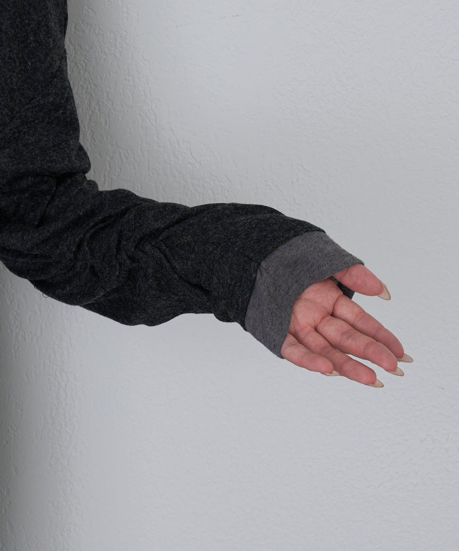 OUTLET(アウトレット) 【RAY CASSIN】スタッズ付レイヤードロングTシャツ