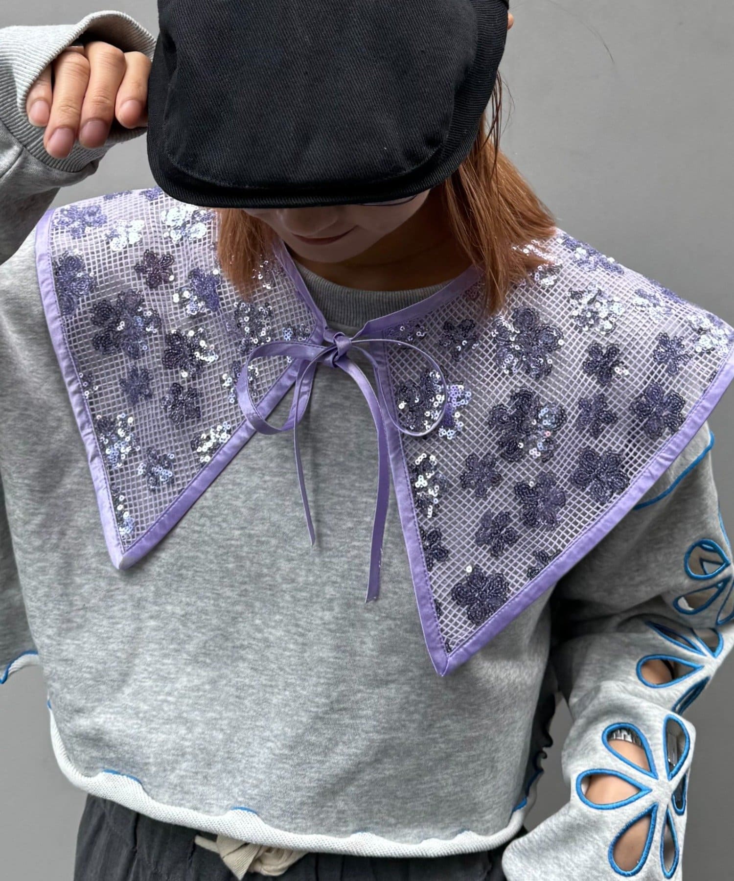 OUTLET(アウトレット) 【CIAOPANIC TYPY】H.Sスパンコール付け衿