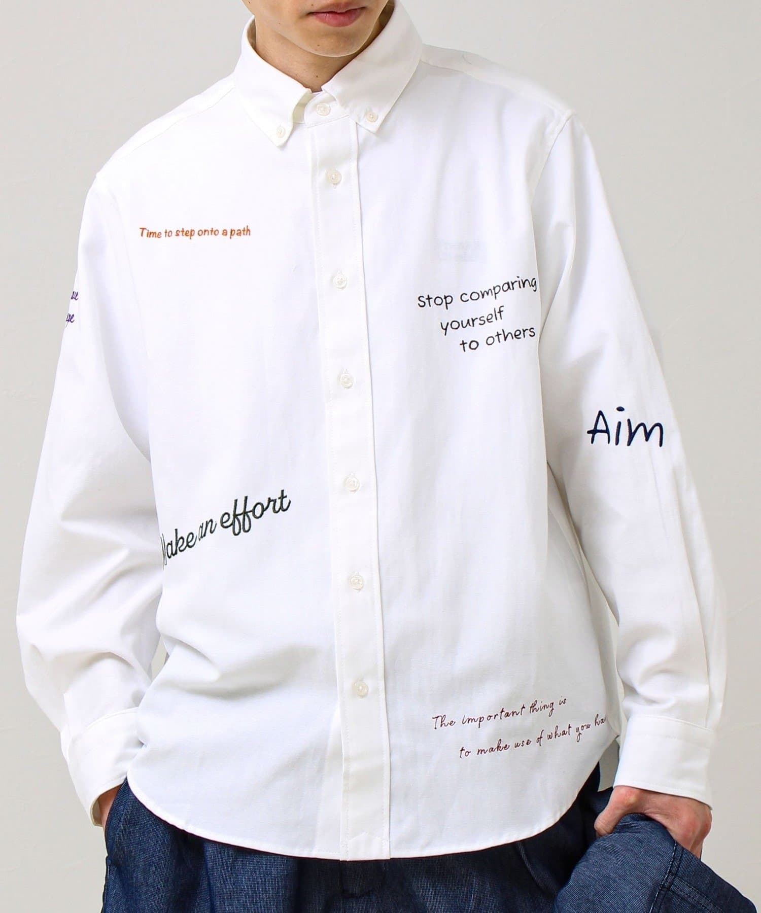 FREDY & GLOSTER(フレディ アンド グロスター) 【気分を上げるフレーズ】ポジティブメッセージシャツ パート2