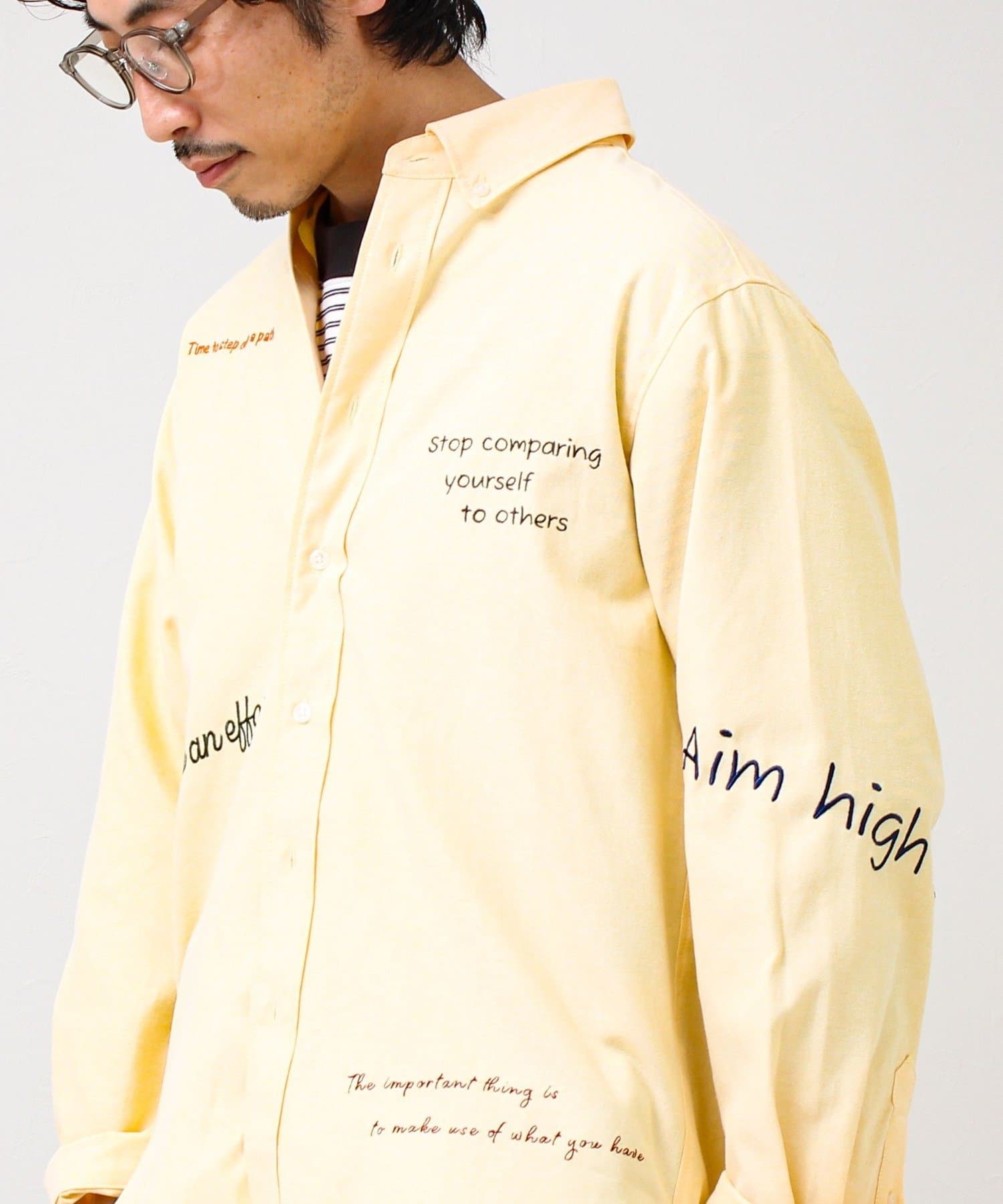 FREDY & GLOSTER(フレディ アンド グロスター) 【気分を上げるフレーズ】ポジティブメッセージシャツ パート2