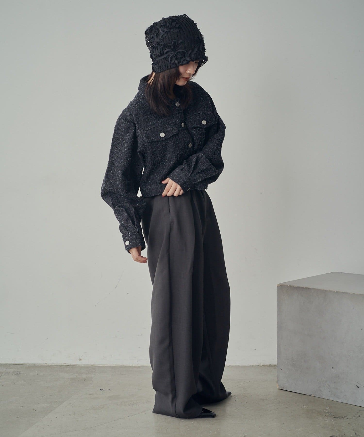 -goocy-(グーシー) レースフラワービーニー