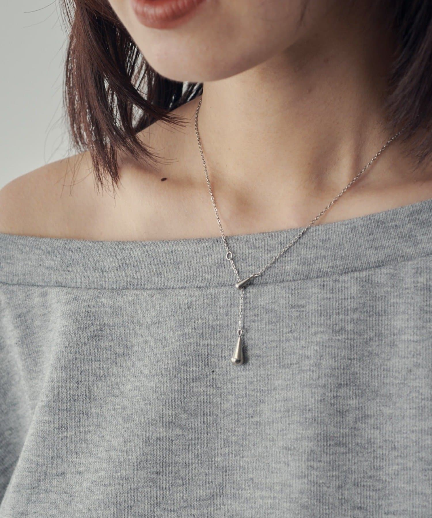 -goocy-(グーシー) 【ステンレス】Y字ドロップネックレス