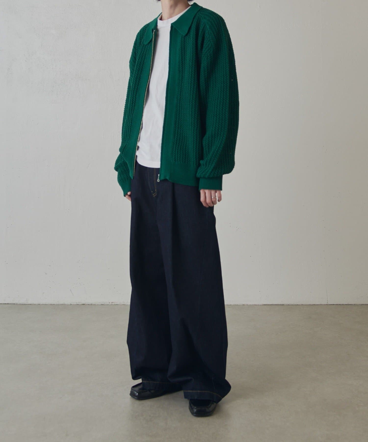 Lui's(ルイス) リリーヤーンジップニットブルゾン